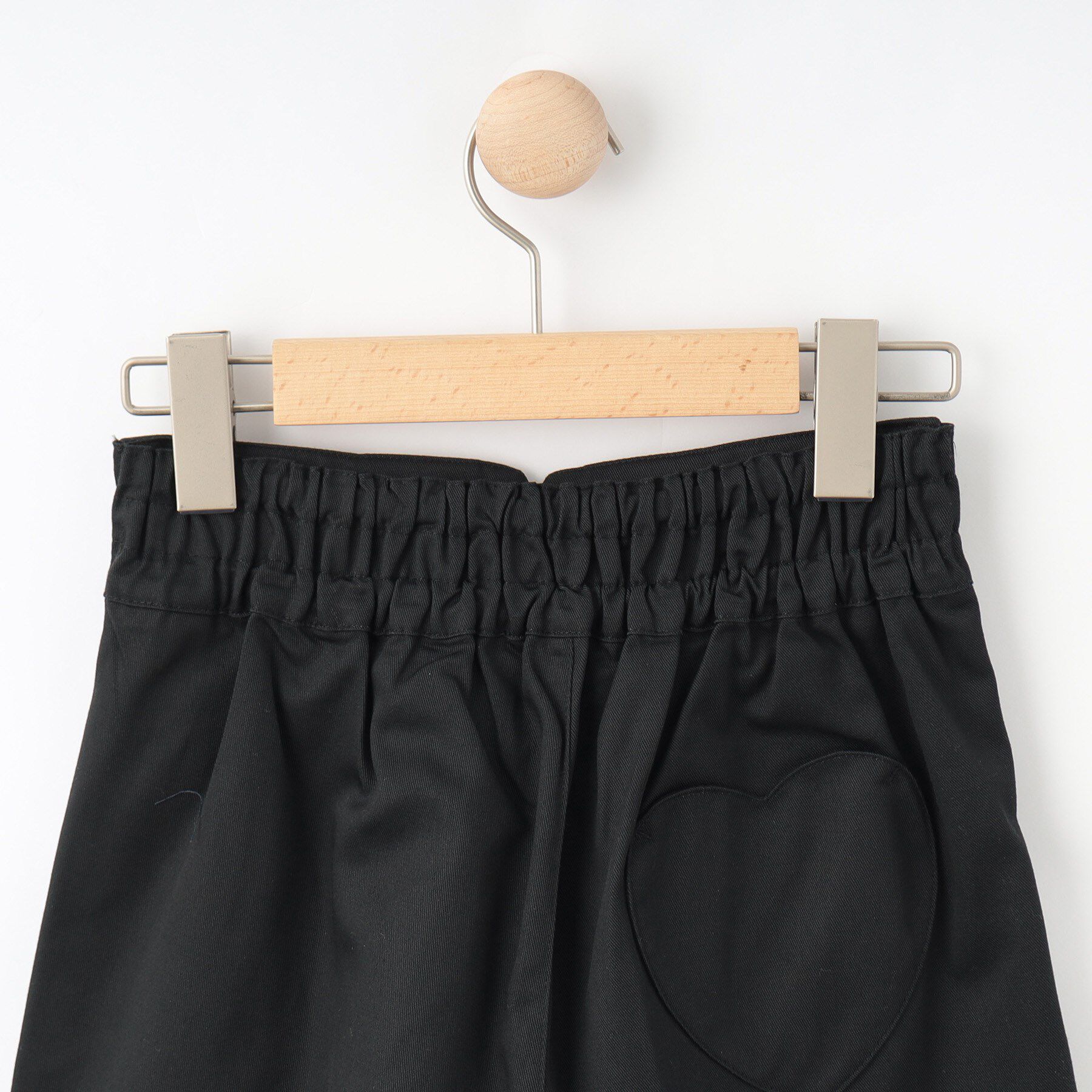 SHOO･LA･RUE「【130-150cm】ハートモチーフに心ときめく ハイウエストショートパンツ」|キュロット|