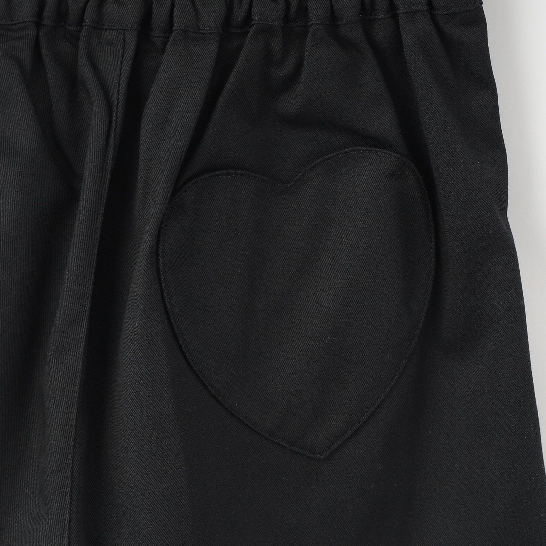 SHOO･LA･RUE「【130-150cm】ハートモチーフに心ときめく ハイウエストショートパンツ」|キュロット|