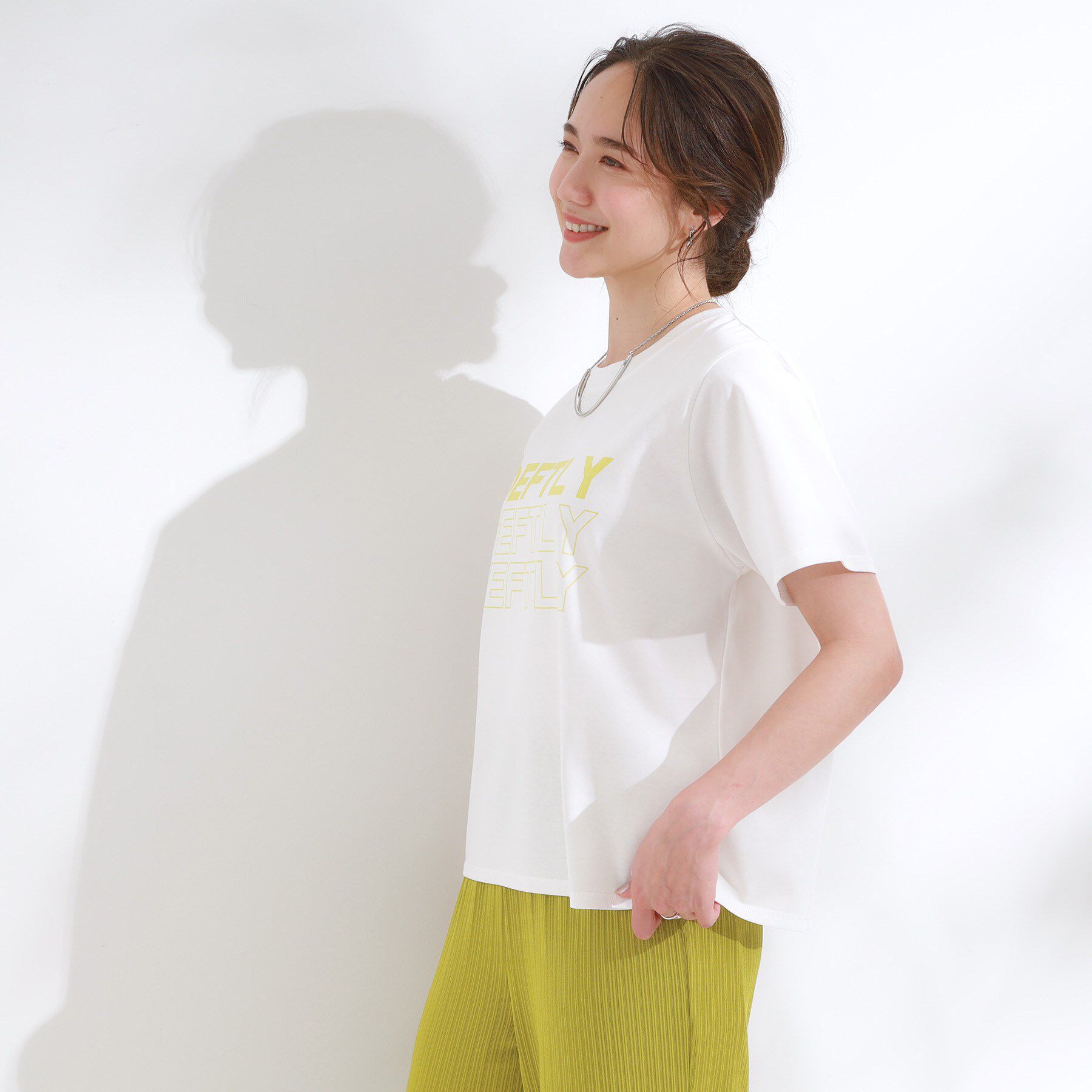 SHOO･LA･RUE「【S-LL/ひんやり/汗ジミ軽減/UVカット】グラフィックアソートTシャツ」|Tシャツ・カットソー|