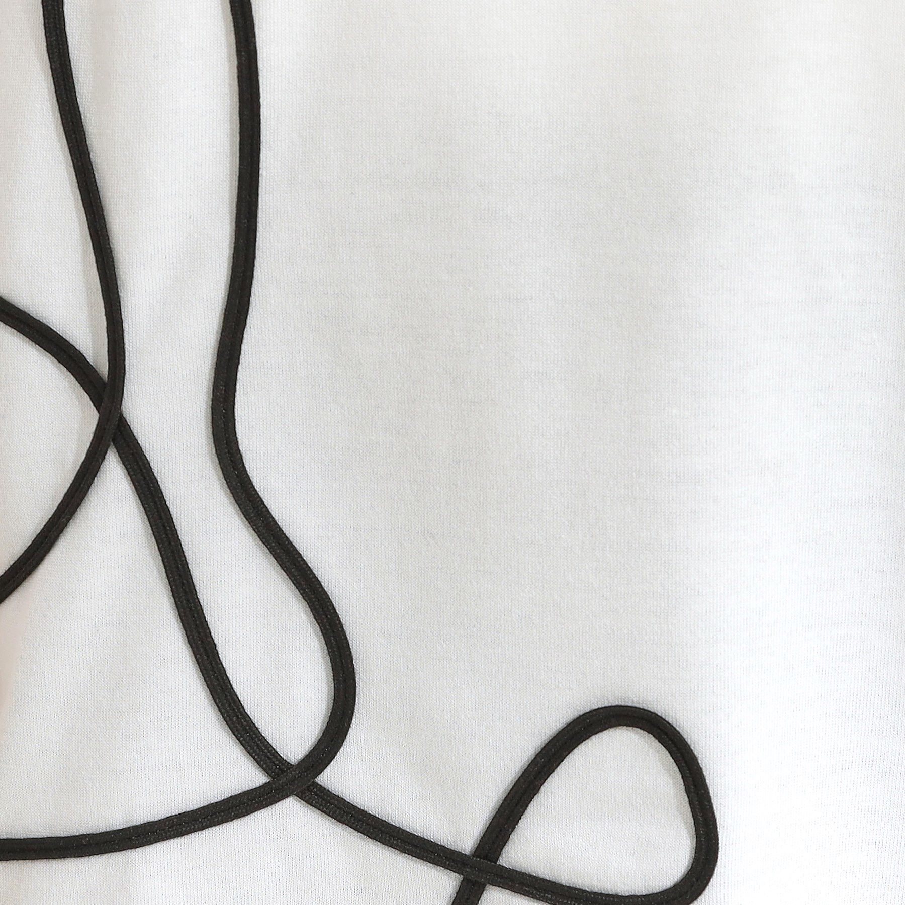 SHOO･LA･RUE「【S-LL】コーデの主役になる コード刺繍デザインＴシャツ」|Tシャツ・カットソー|