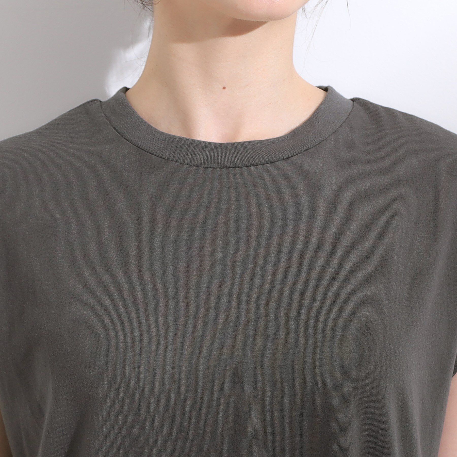 SHOO･LA･RUE「【2点セット】クロシェ編みレースベスト＋Tシャツワンピースセット」|ワンピース|