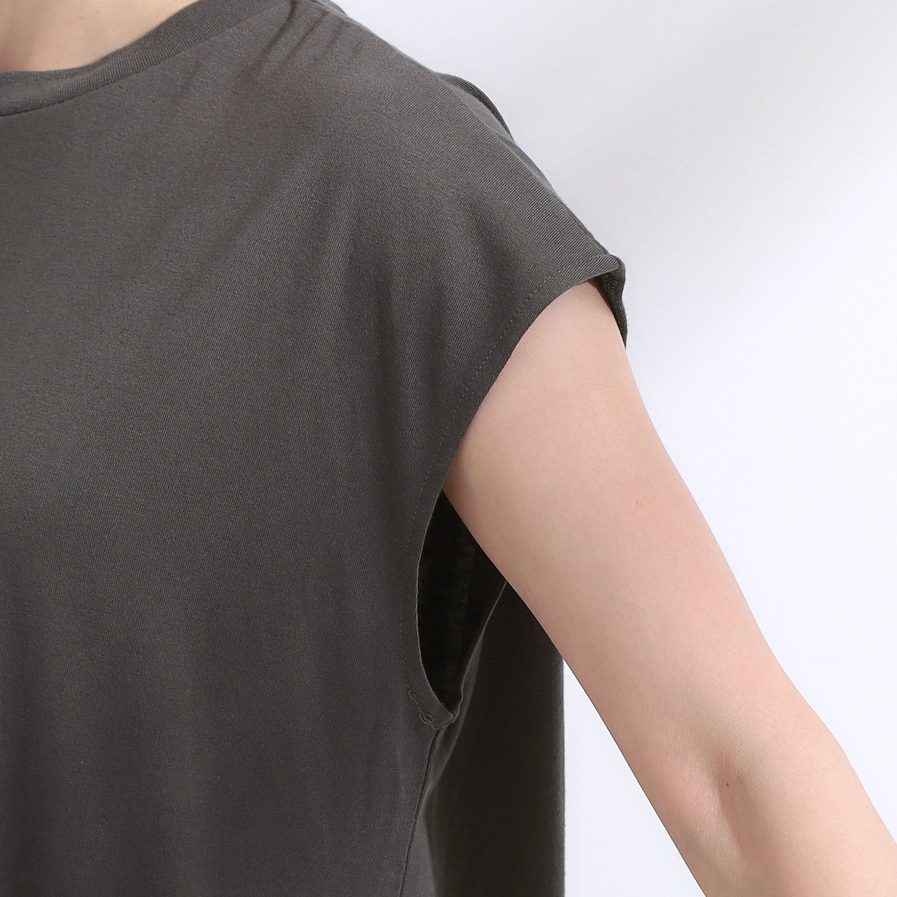 SHOO･LA･RUE「【2点セット】クロシェ編みレースベスト＋Tシャツワンピースセット」|ワンピース|