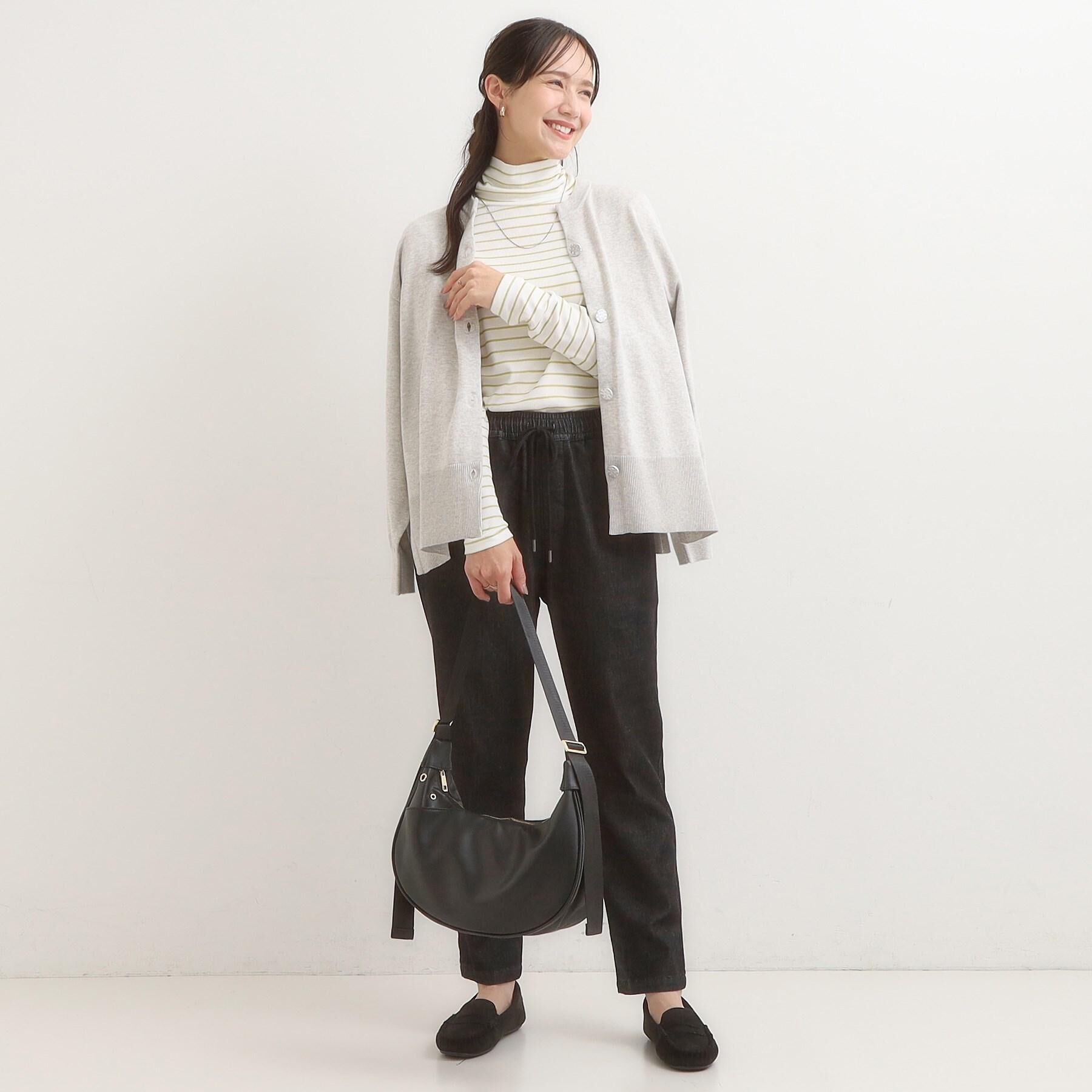 SHOO･LA･RUE「【SS-LL/美脚シルエット】イージーデニム テーパードパンツ」|デニム|