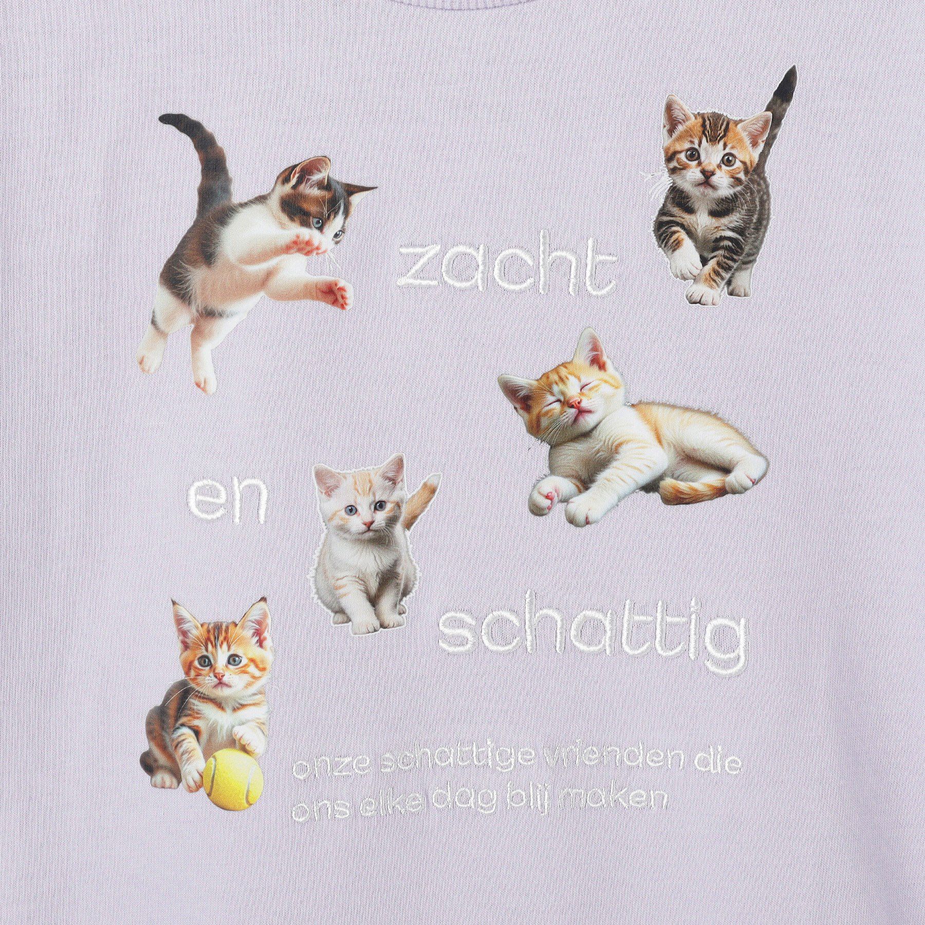 SHOO･LA･RUE「【100-150cm】刺繍ロゴ転写プリントGIRLSTシャツ」|Tシャツ・カットソー|