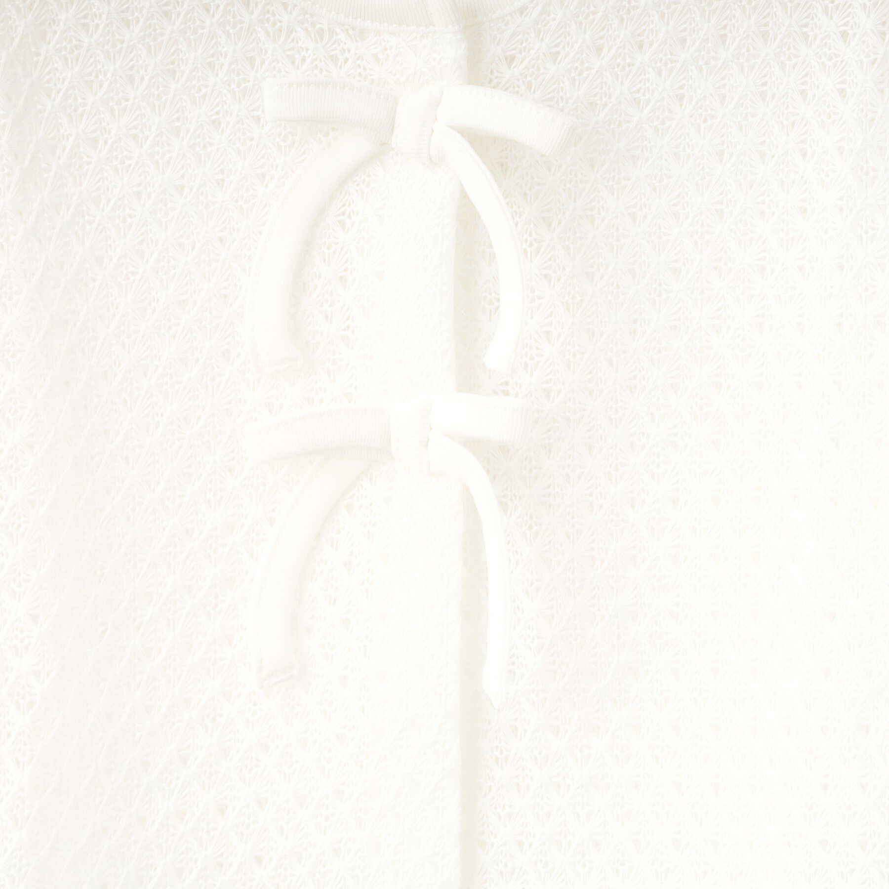 SHOO･LA･RUE「【100-150cm】レースニットソーカーディガン」|カーディガン|