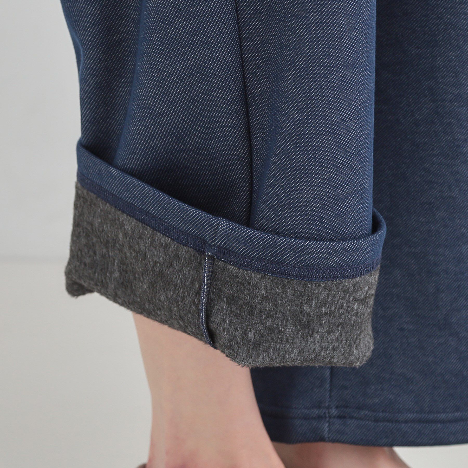 SHOO･LA･RUE「【あったか/S-LL】デニム風裏起毛ワイドパンツ」|その他|