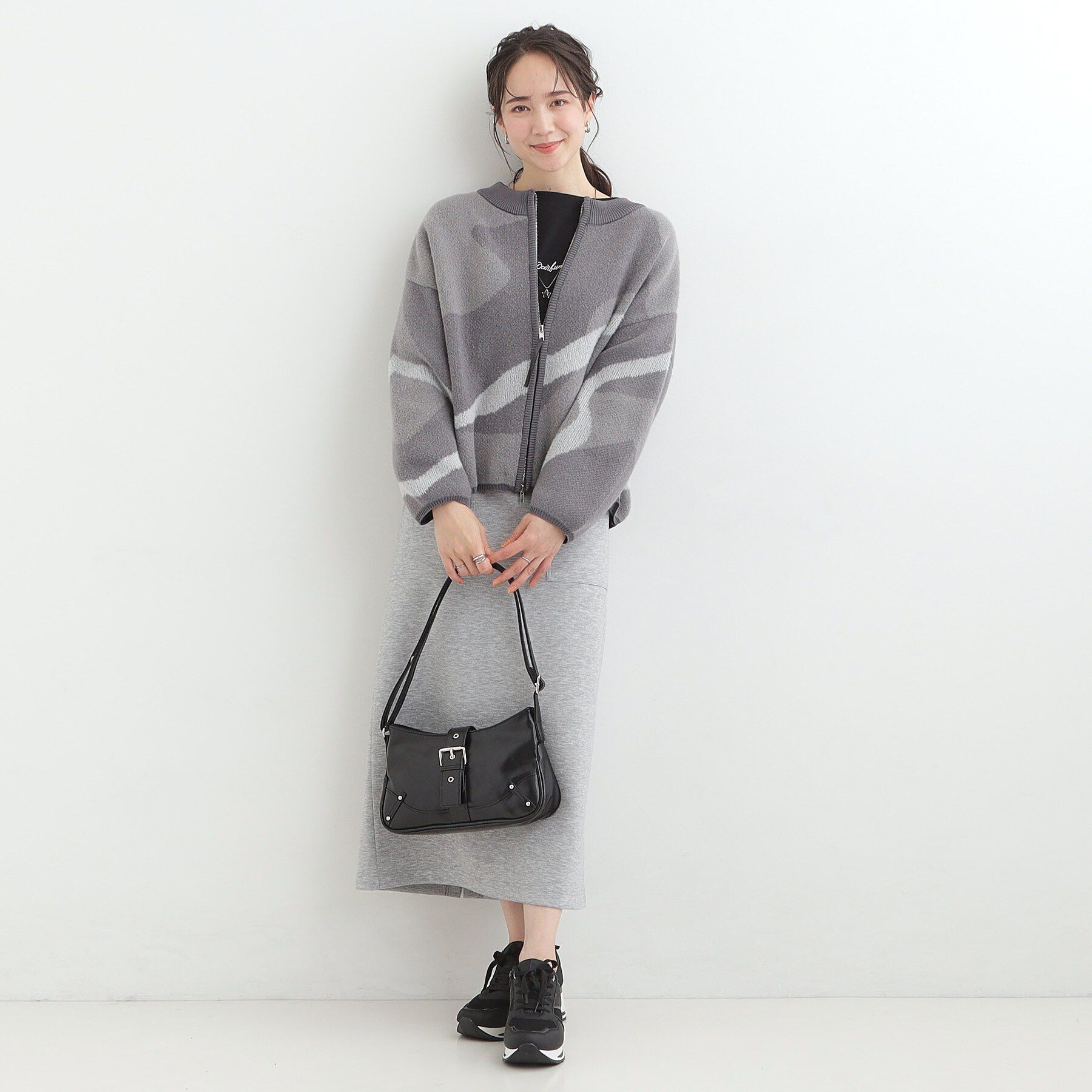 SHOO･LA･RUE「選べる4柄 ダブルZIP柄カーディガン」|カーディガン|