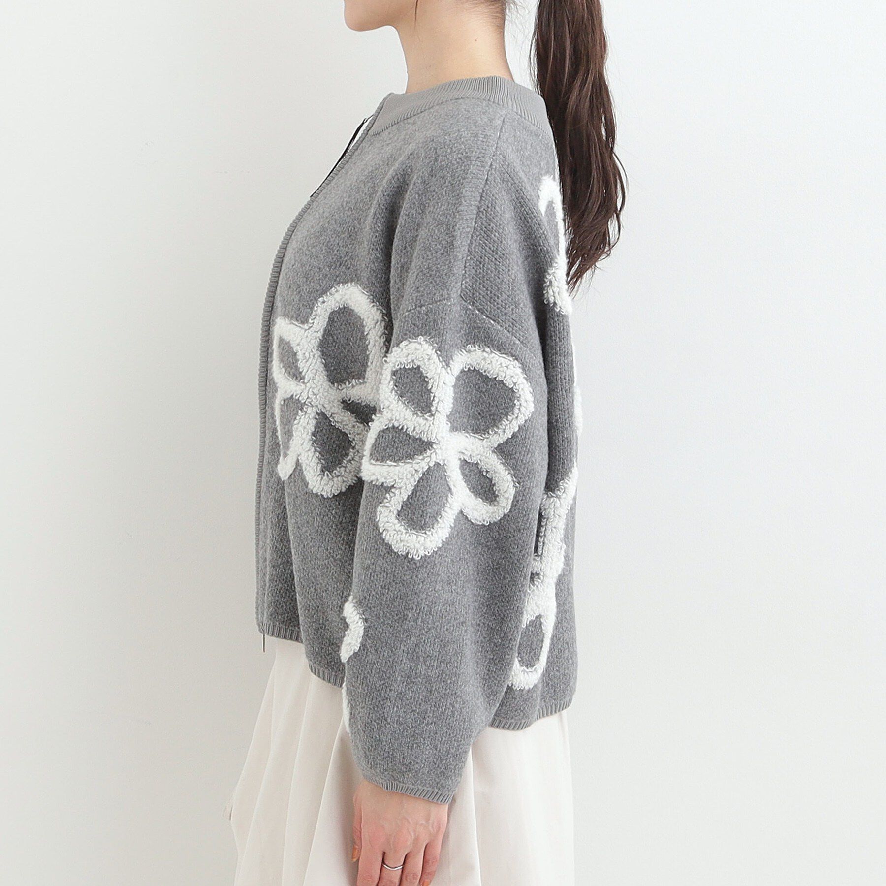 SHOO･LA･RUE「選べる4柄 ダブルZIP柄カーディガン」|カーディガン|