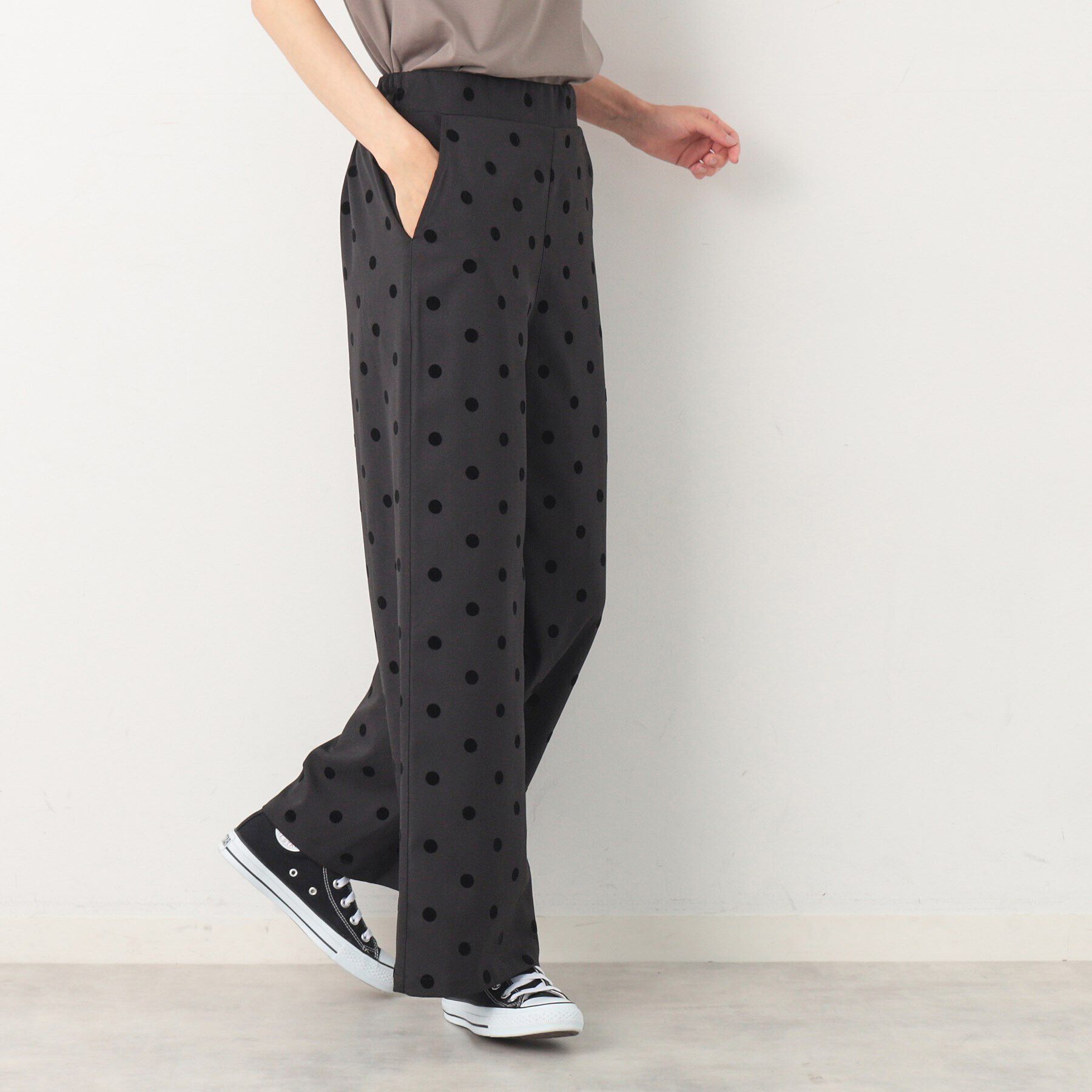 Dessin「【後ろゴム・洗える】フロッキードットイージーパンツ（S～L）」|その他|