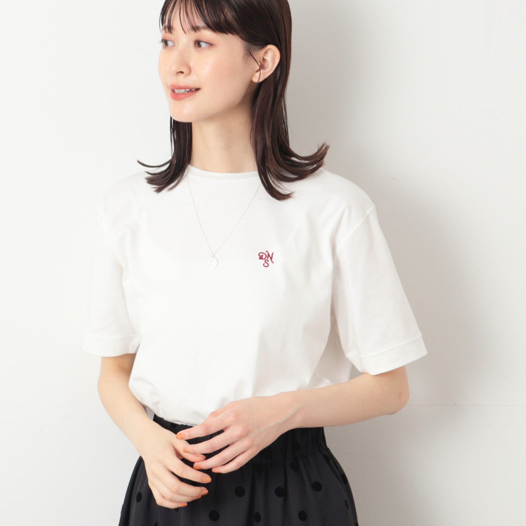 Dessin「【レイヤード・一枚着・プチプラ】シャツテールTシャツ（XS～L）」|Tシャツ・カットソー|