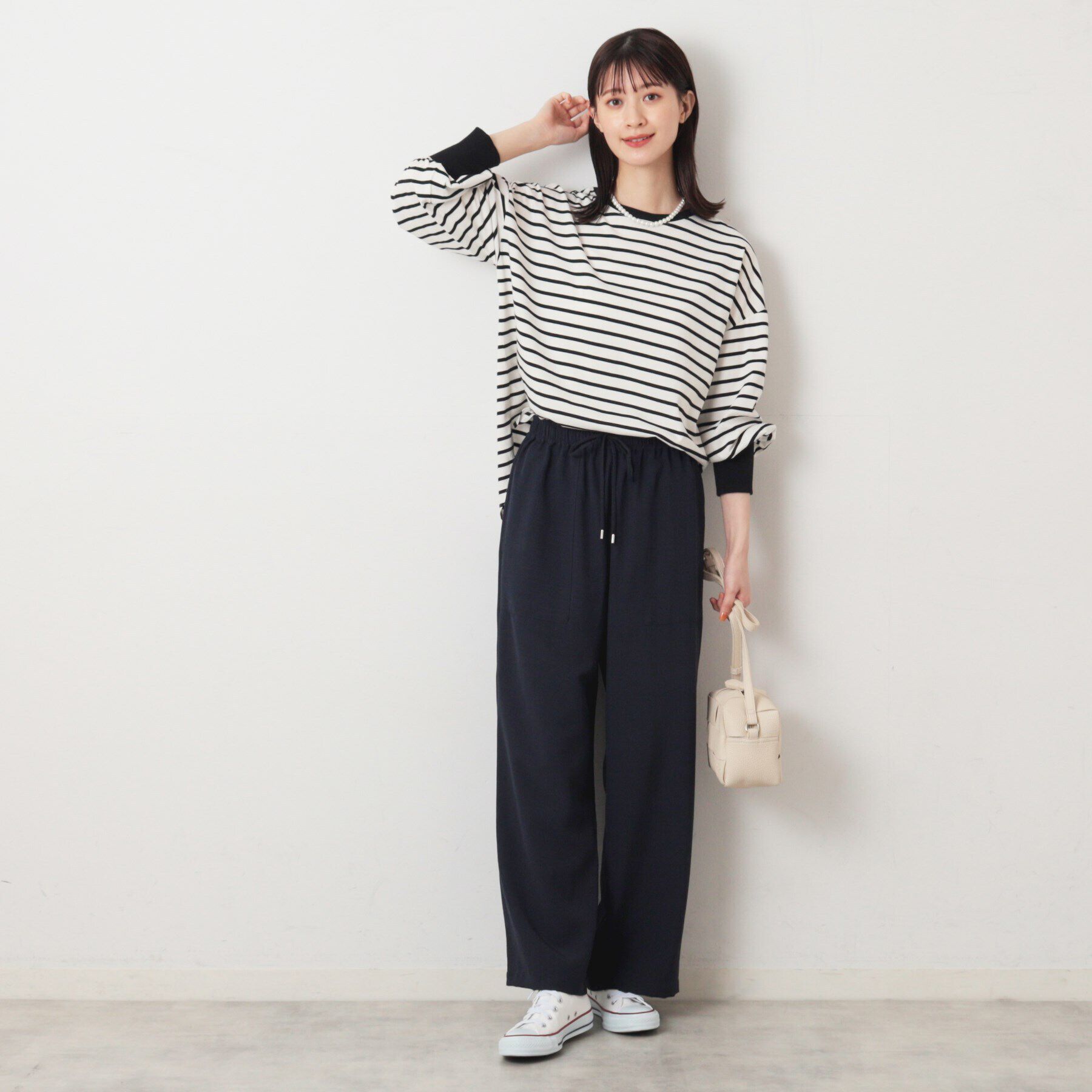 Dessin「【洗える】ギャザースリーブカットソー」|Tシャツ・カットソー|