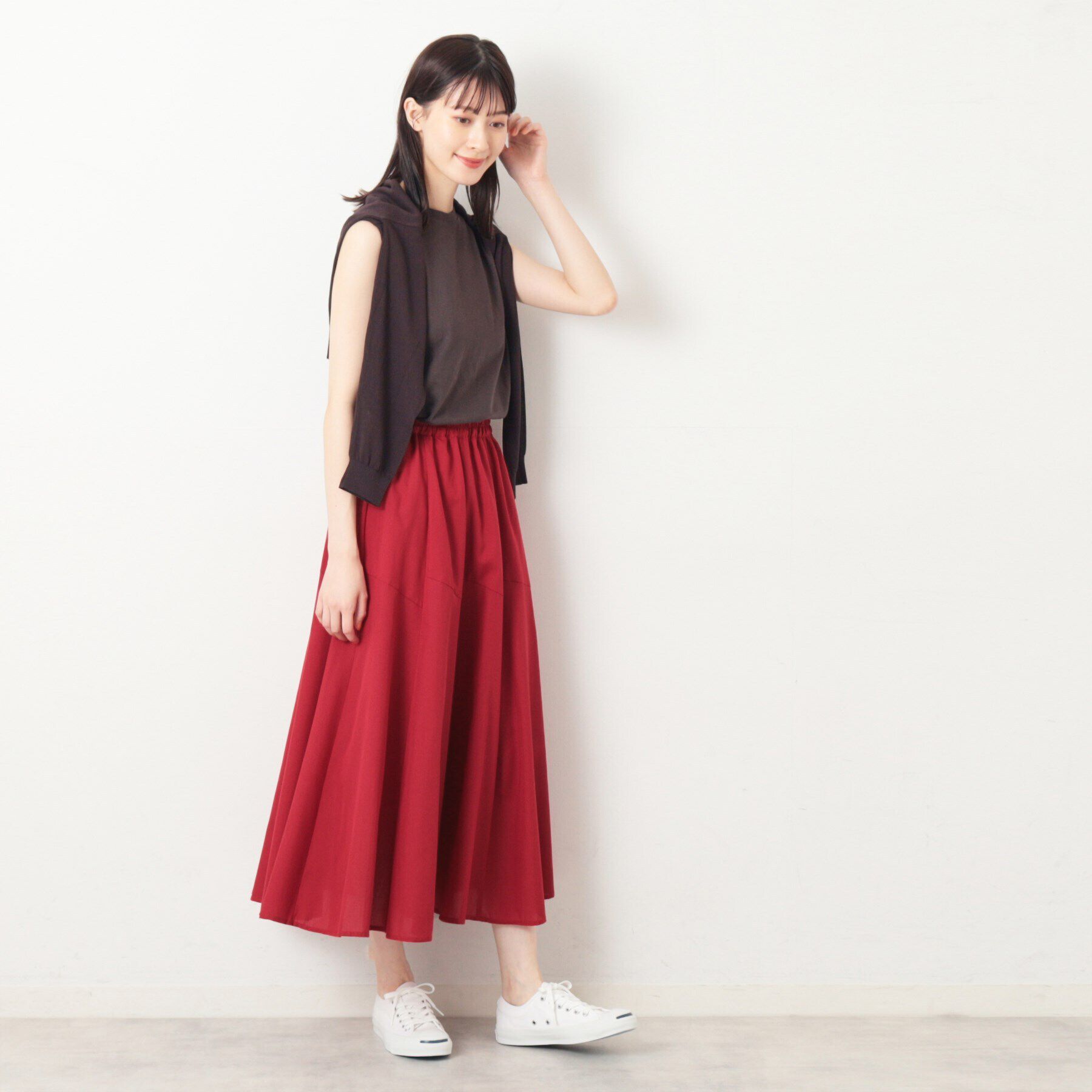 Dessin「【ウエストゴム・洗える】エアリーフレアースカート（XS～L）」|スカート|
