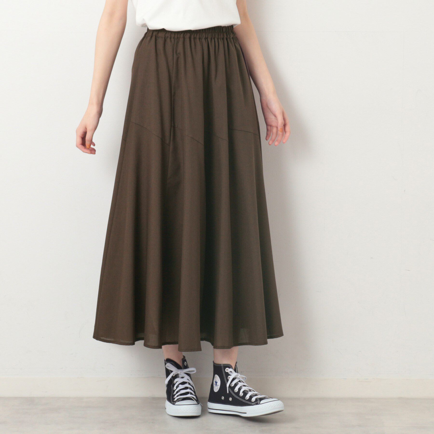 Dessin「【ウエストゴム・洗える】エアリーフレアースカート（XS～L）」|スカート|
