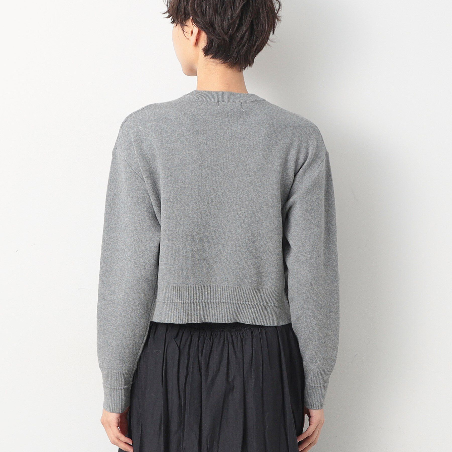 Dessin「【洗える】ロゴジャカードショート丈ニット（XS～L）」|ニット・セーター|