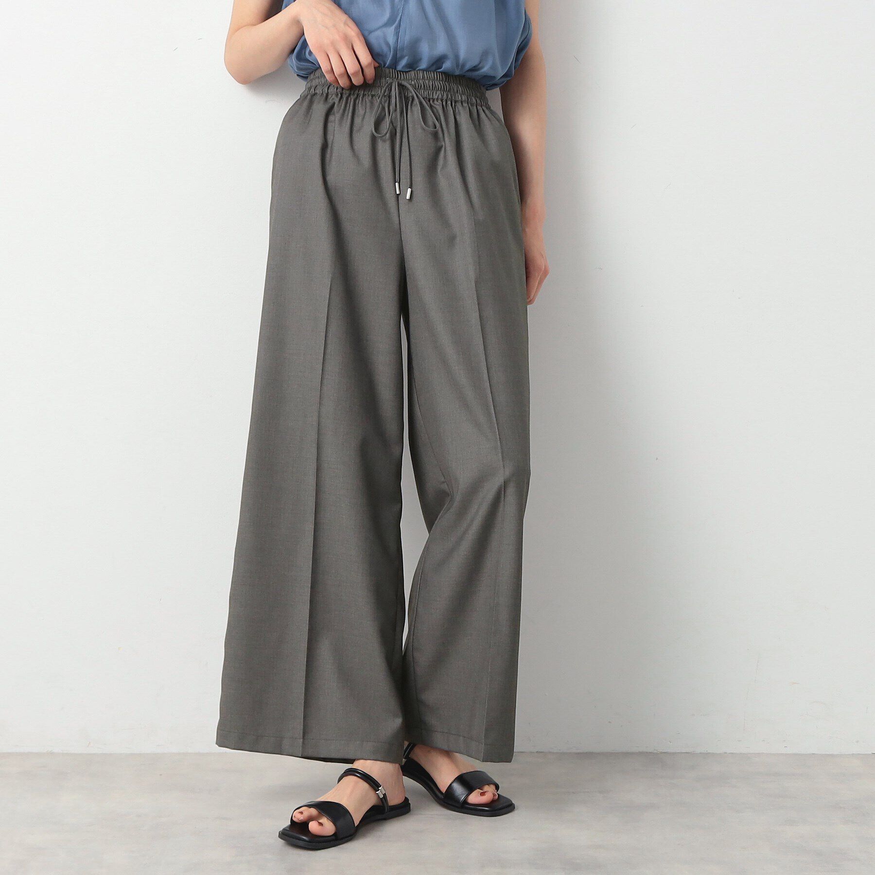 Dessin「【洗える】センタープレスワイドパンツ」|その他|