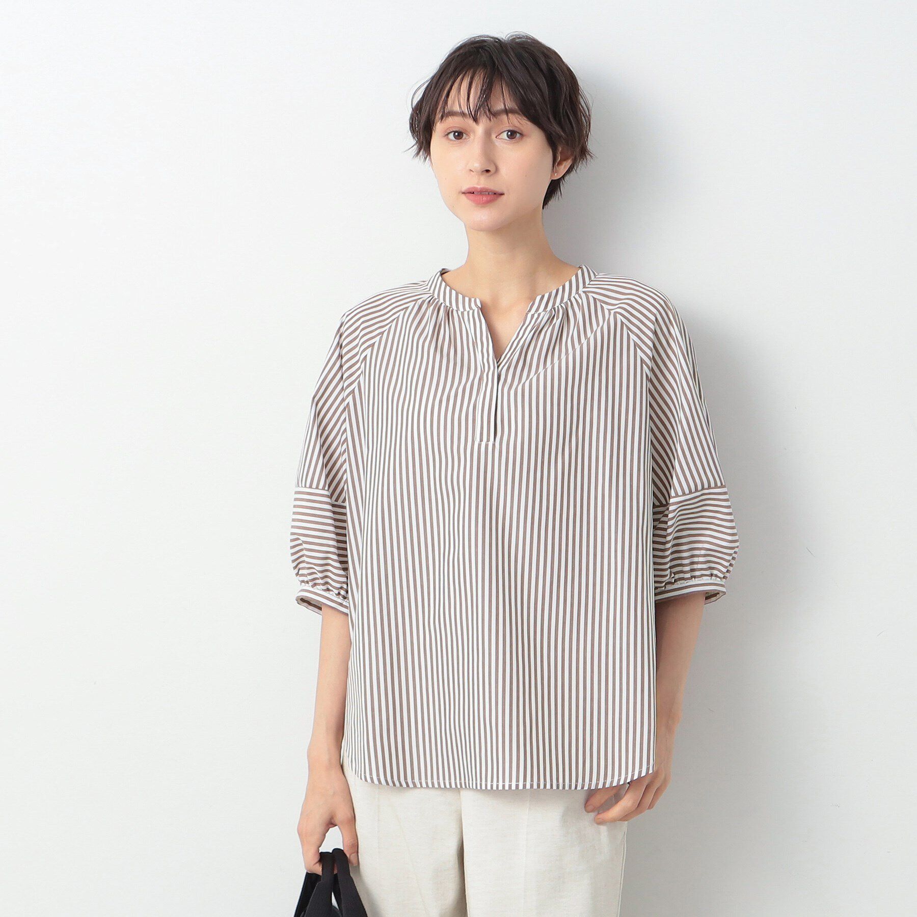 Dessin「【洗える】ランタンスリーブブラウス（XS～L）」|シャツ・ブラウス|