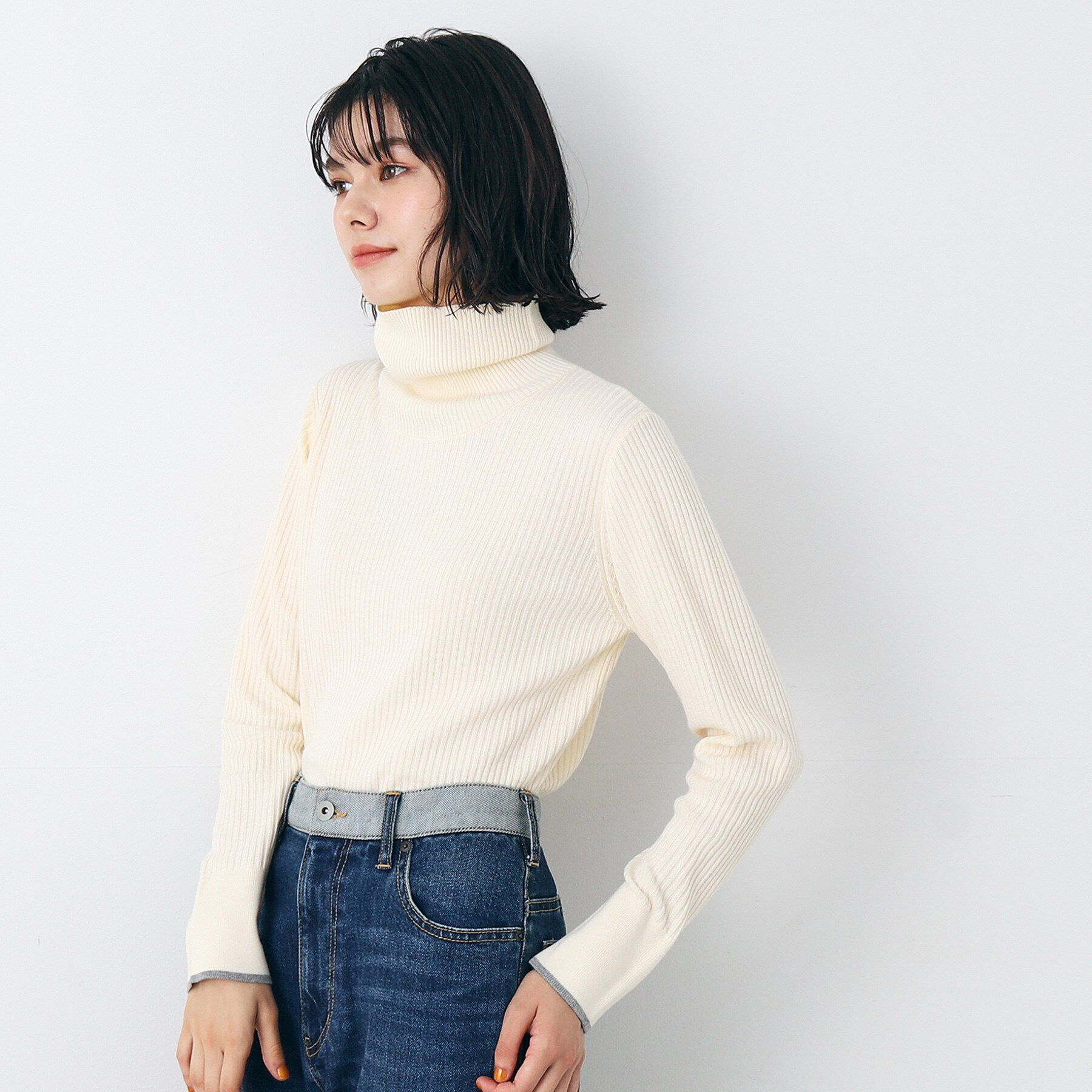 Dessin「【洗える】タートルネックニット（XS～L）」|ニット・セーター|