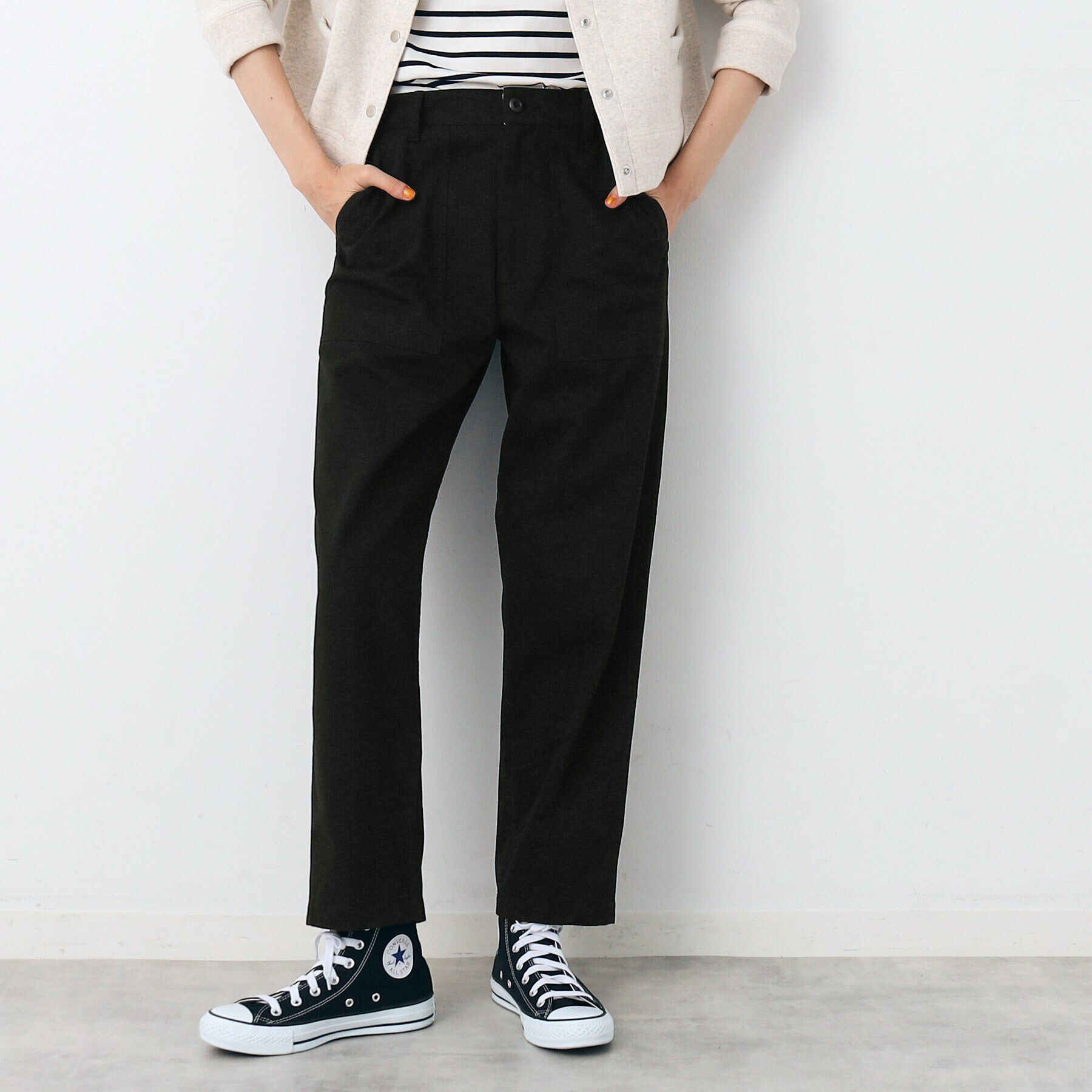 Dessin「【洗える】ベイカーパンツ」|その他|ブラック(019)