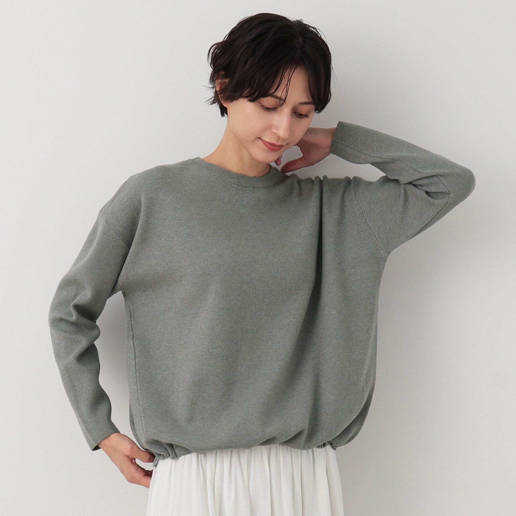 Dessin「【洗える】ドローコード付きニット（XS～L）」|ニット・セーター|