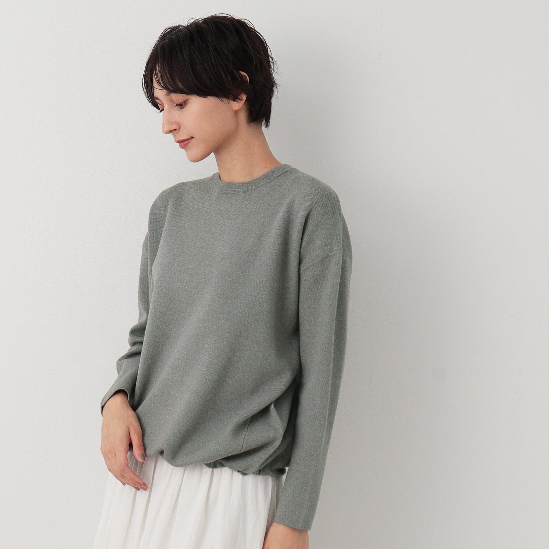 Dessin「【洗える】ドローコード付きニット（XS～L）」|ニット・セーター|