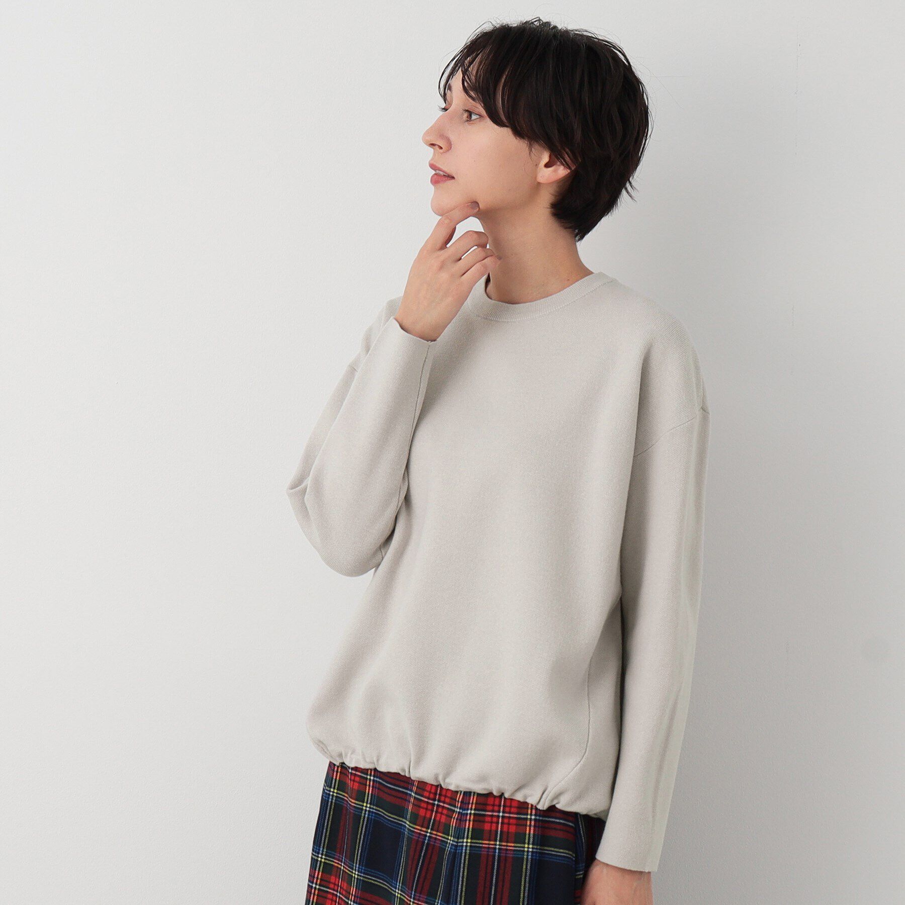 Dessin「【洗える】ドローコード付きニット（XS～L）」|ニット・セーター|