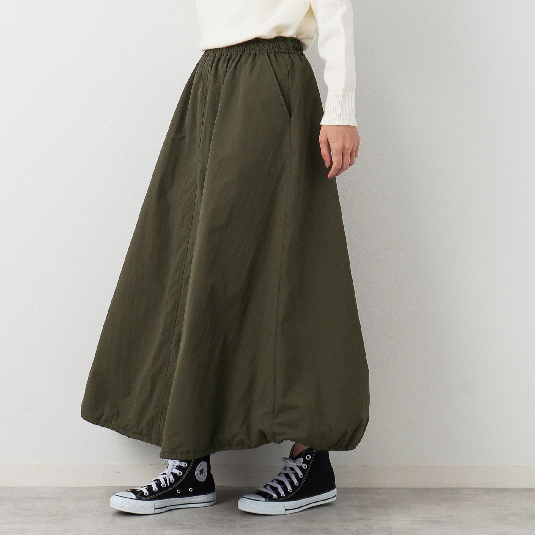 Dessin「中綿入り裾ドロストスカート」|スカート|