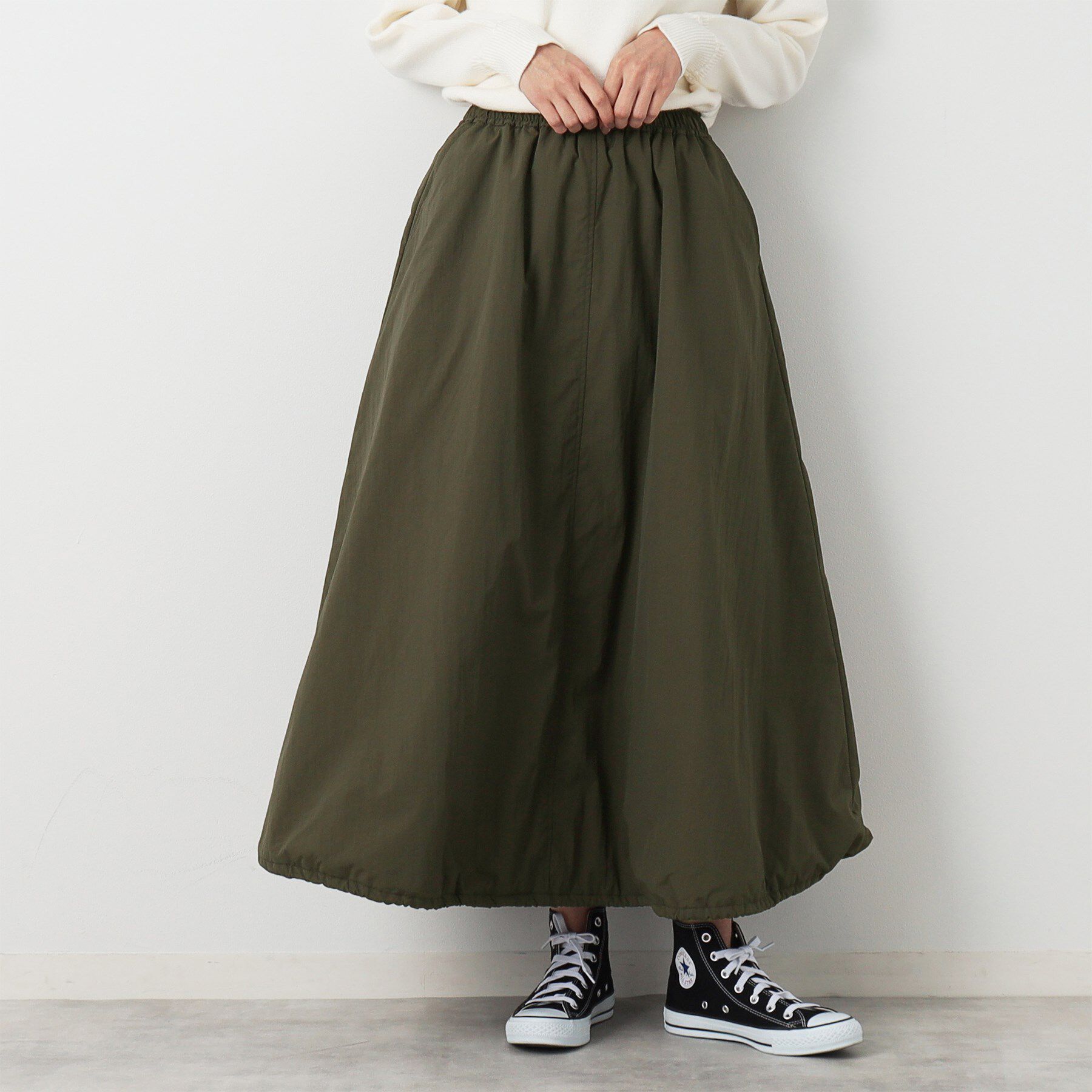 Dessin「中綿入り裾ドロストスカート」|スカート|
