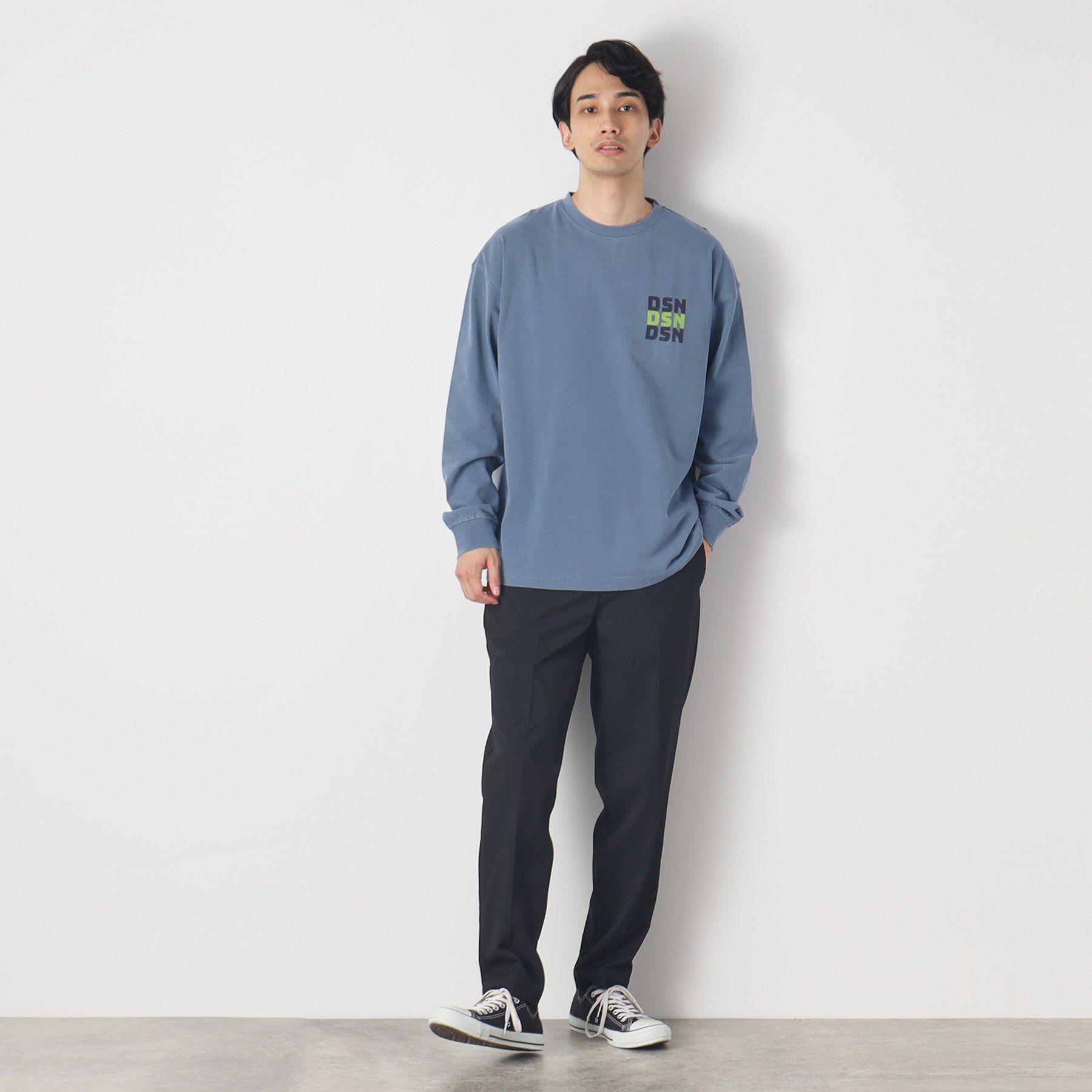 Dessin「【ピグメント染め】ロゴロンT」|Tシャツ・カットソー|