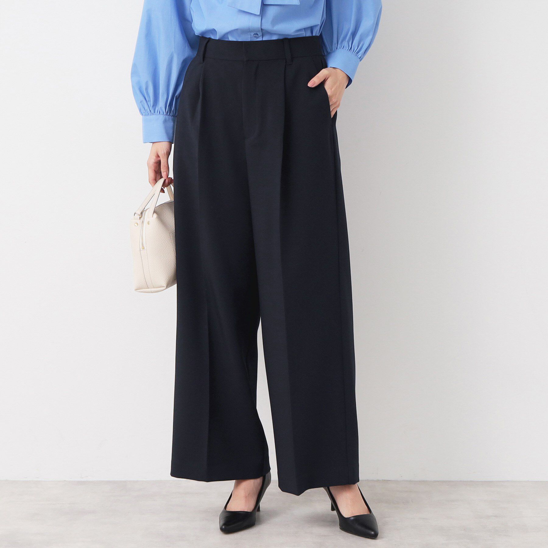 Dessin「【入卒/セレモニー/セットアップ可能/洗える】ワンタックワイドパンツ」|その他|