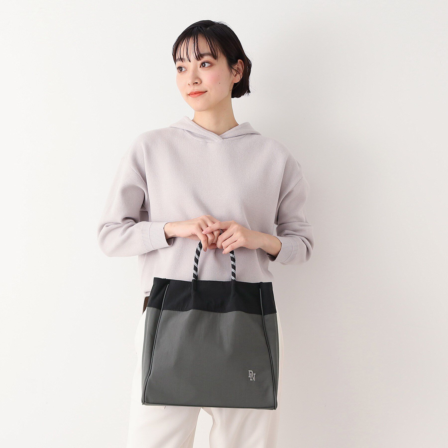 Dessin「【軽量・2WAY】カラーコードトート」|トートバッグ|チャコールグレー(5
