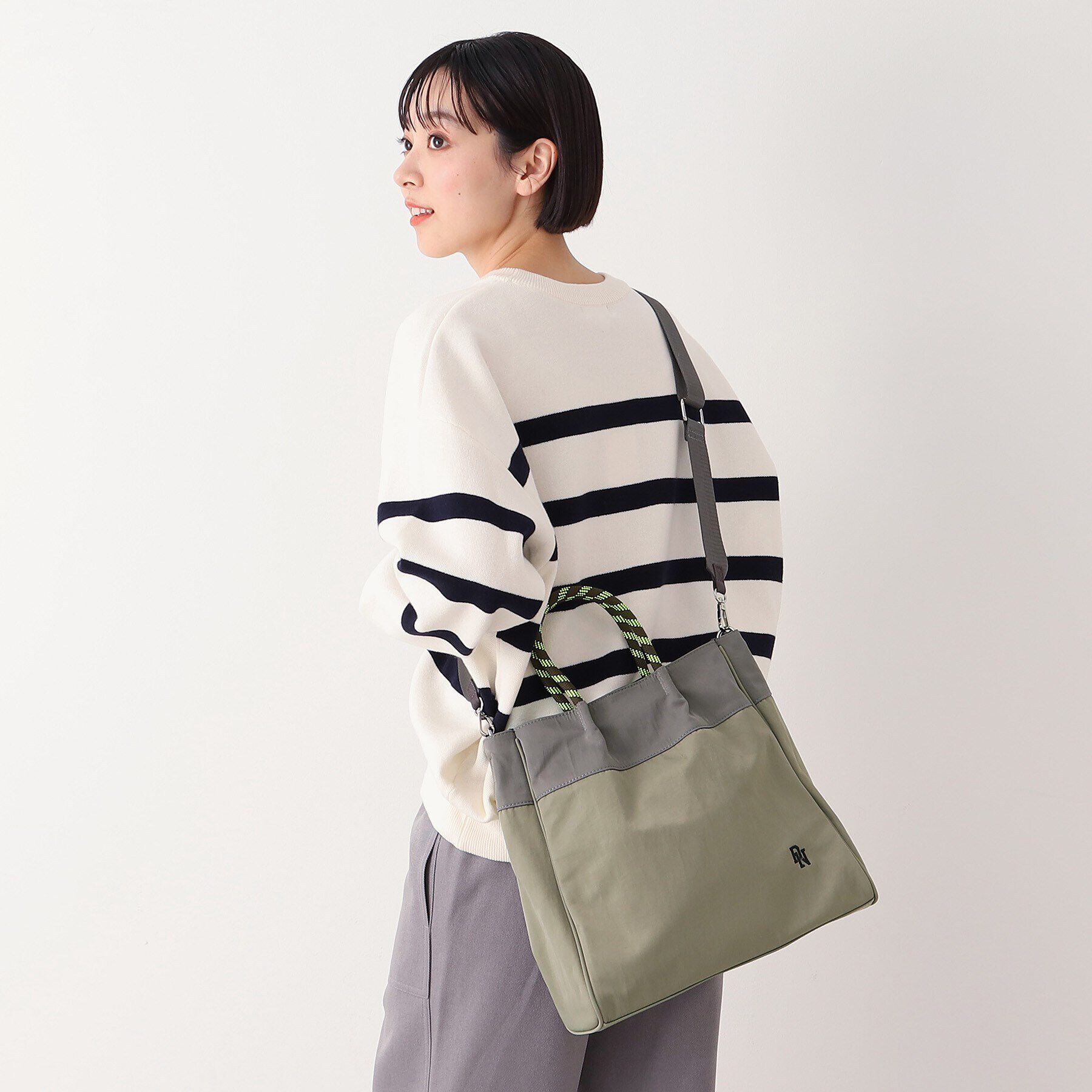 Dessin「【軽量・2WAY】カラーコードトート」|トートバッグ|グレージュ(550)