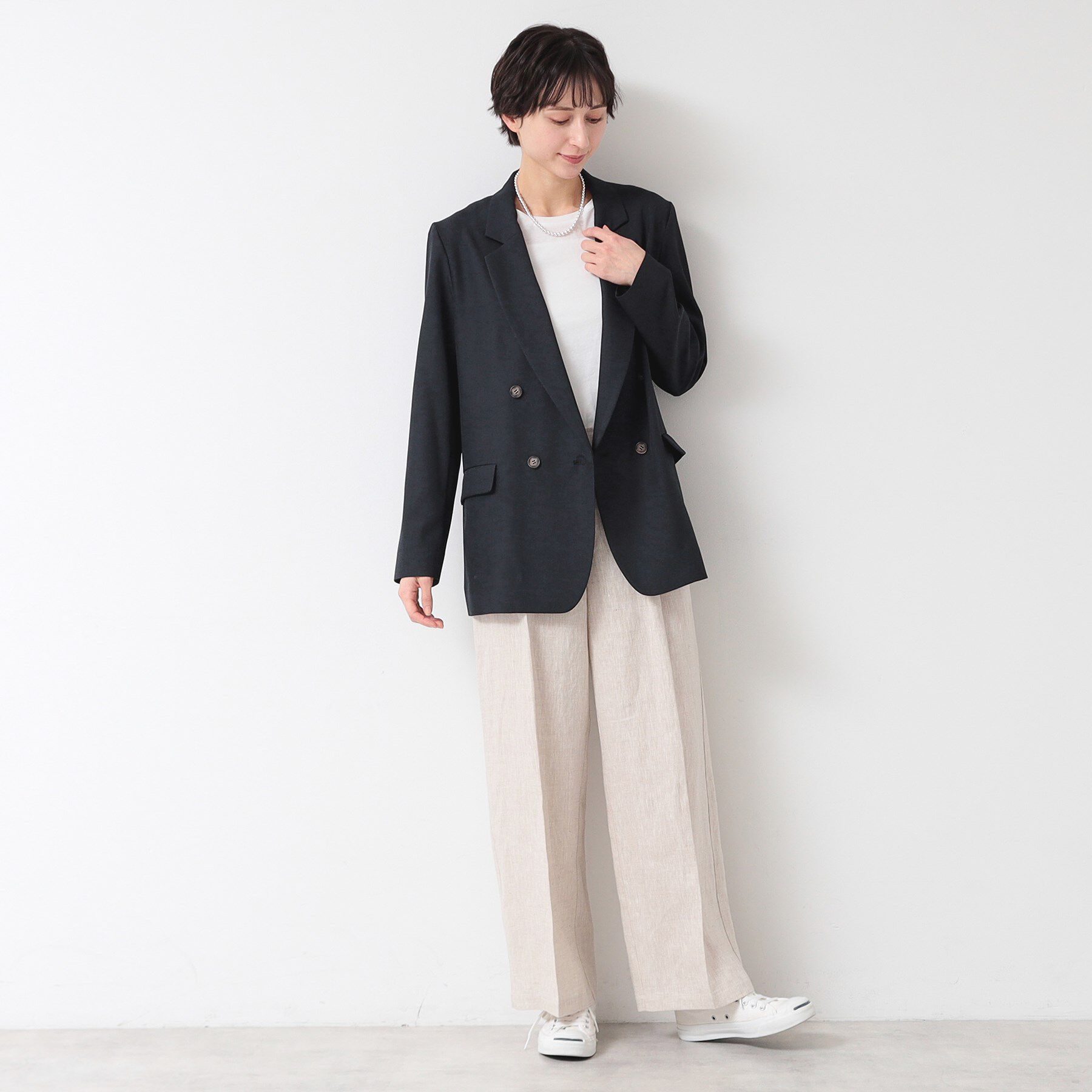 Dessin「【セットアップ可能・洗える】ダブルジャケット（S～L)」|テーラードジャケット|