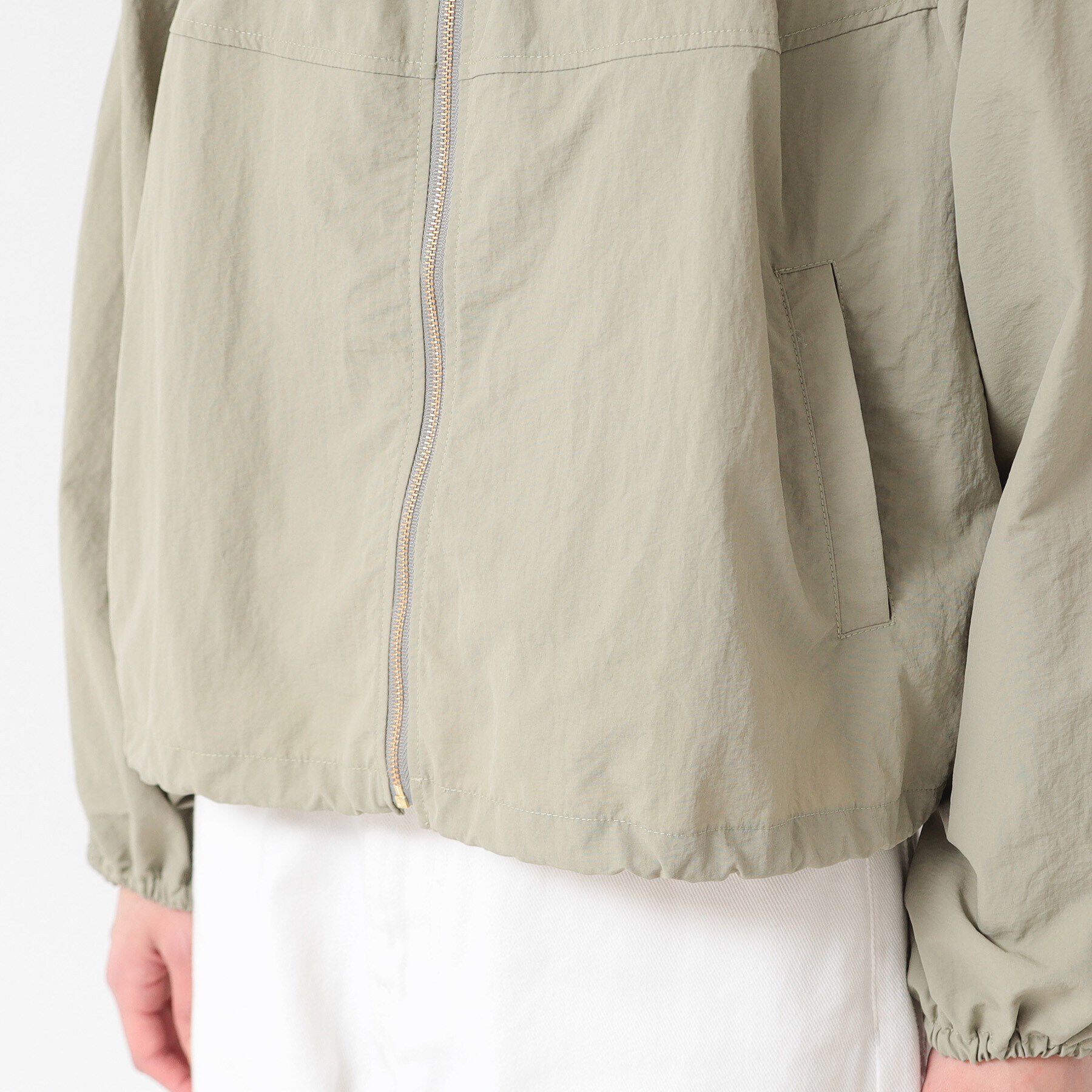 Dessin「【洗える】ギャザークルーネックブルゾン（S～L）」|ブルゾン・スタジャン|