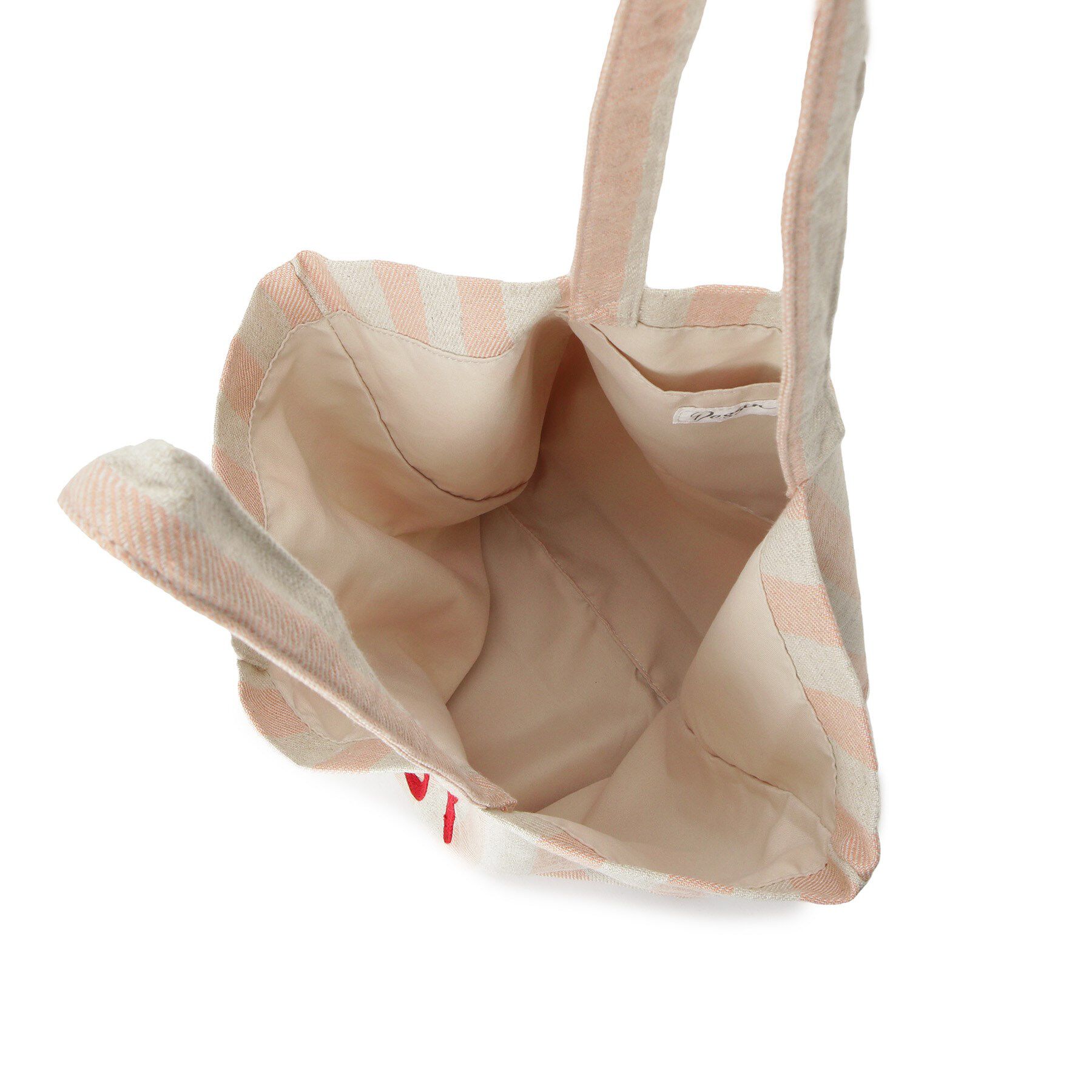 Dessin「ストライプロゴ刺繍トート」|トートバッグ|