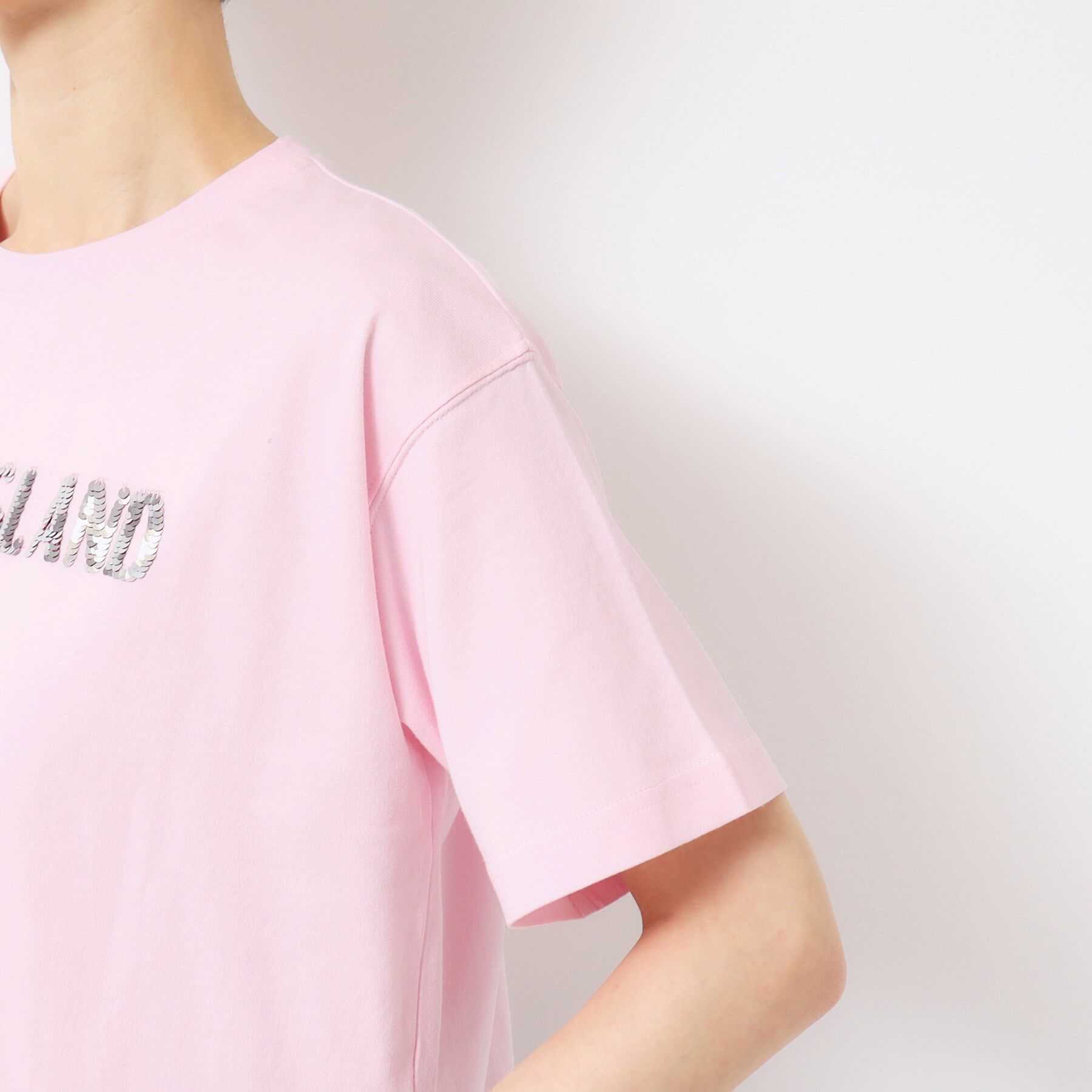 Dessin「【洗える】スパンコールロゴTシャツ（XS～L）」|Tシャツ・カットソー|