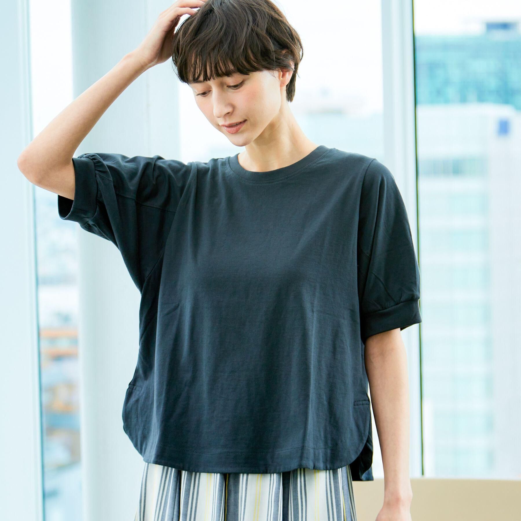 Dessin「【洗える】パフスリーブカットソー（XS～L）」|Tシャツ・カットソー|