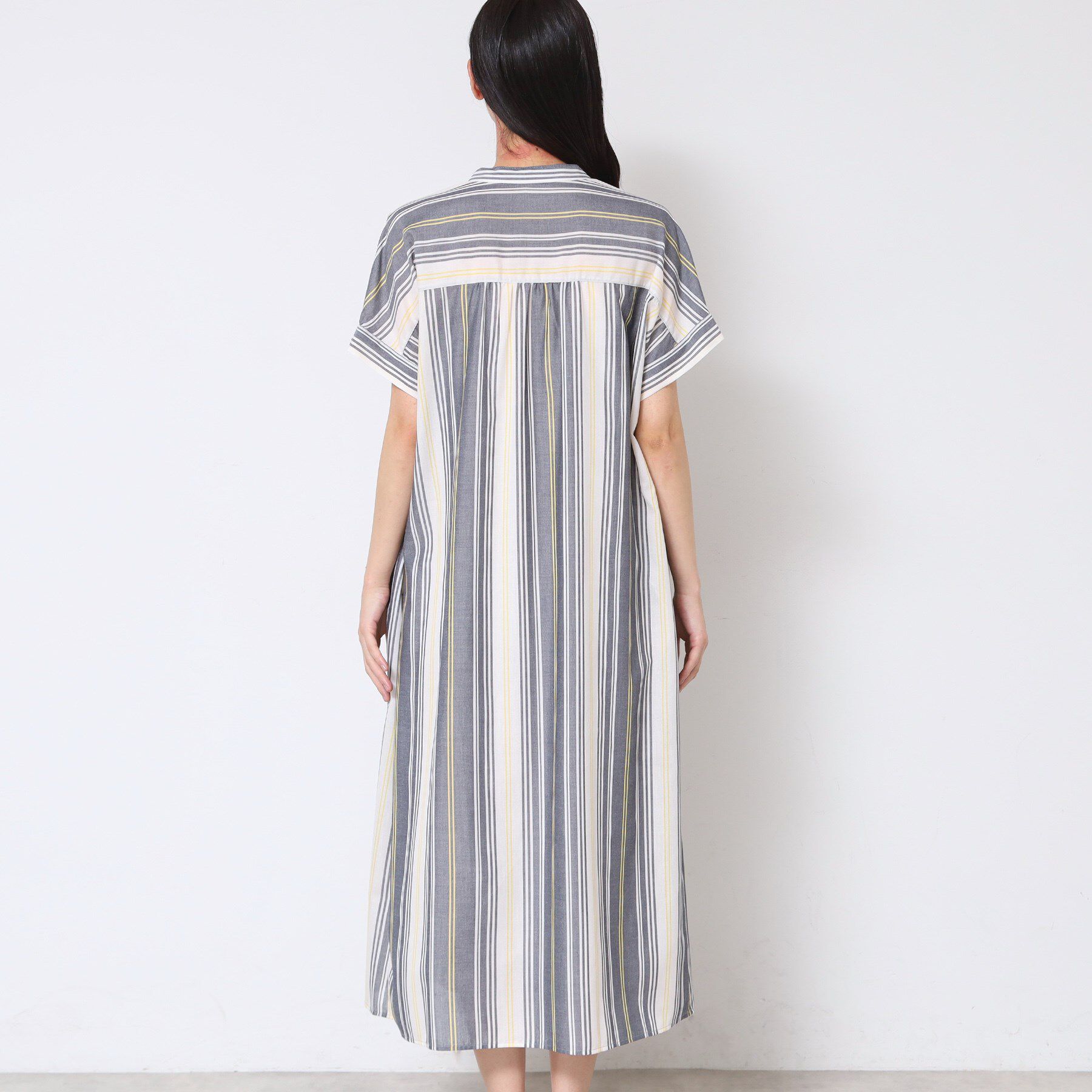 Dessin「【洗える】映えチェック柄スキッパ―ワンピース」|ワンピース|