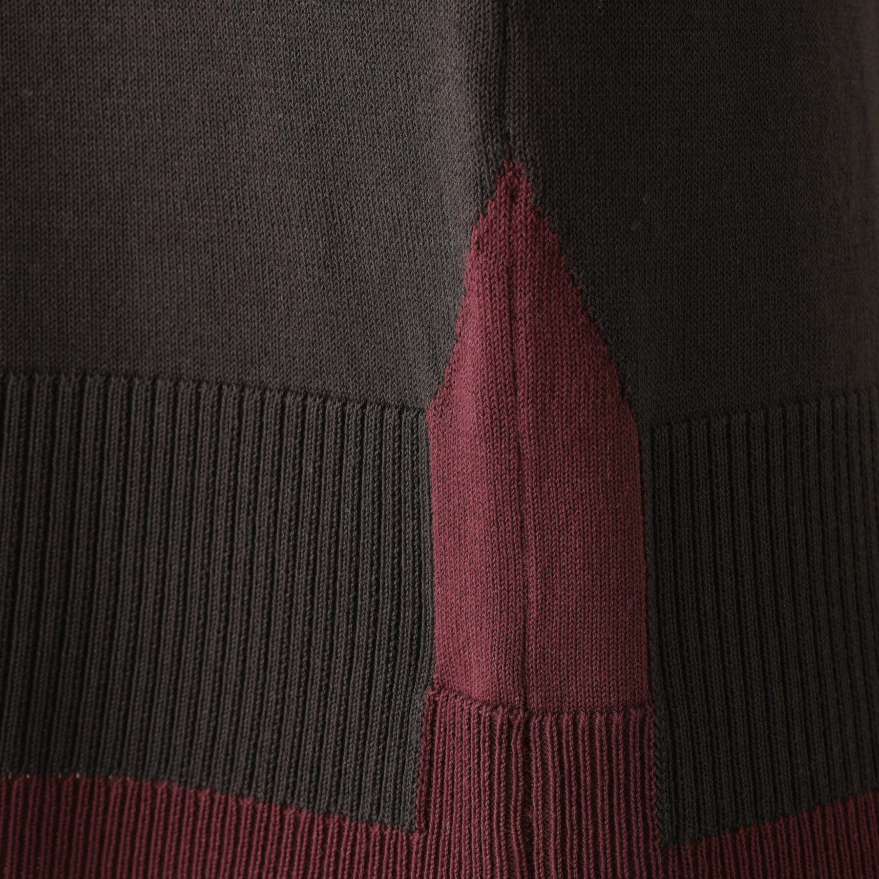 Dessin「【洗える】バイカラーショート丈ニット」|ニット・セーター|