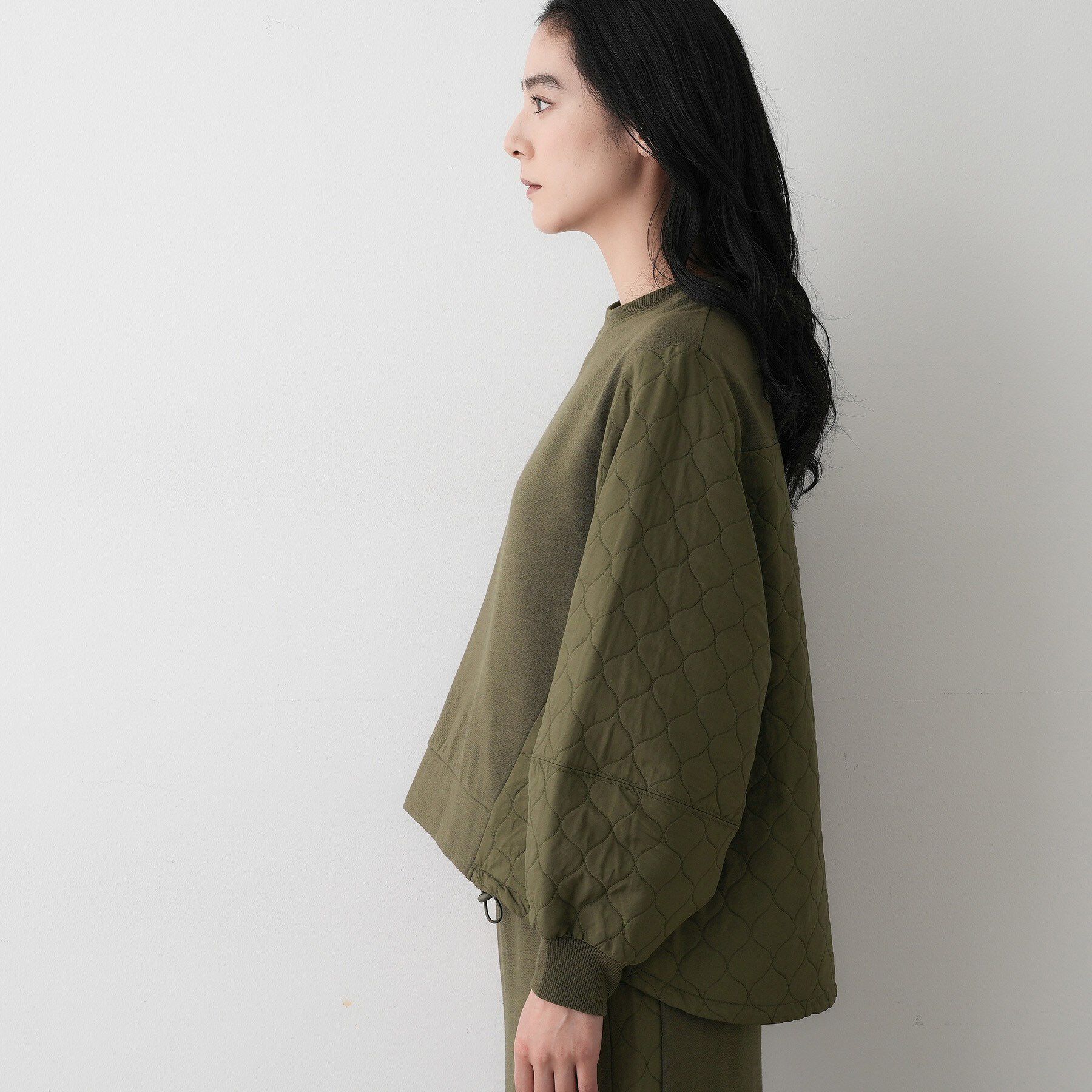 Dessin「【セットアップ可/洗える】裏毛キルトトップス」|Tシャツ・カットソー|