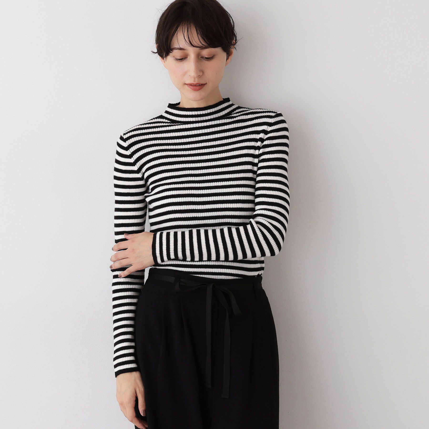 Dessin「【洗える】リブタートルネックニット」|ニット・セーター|