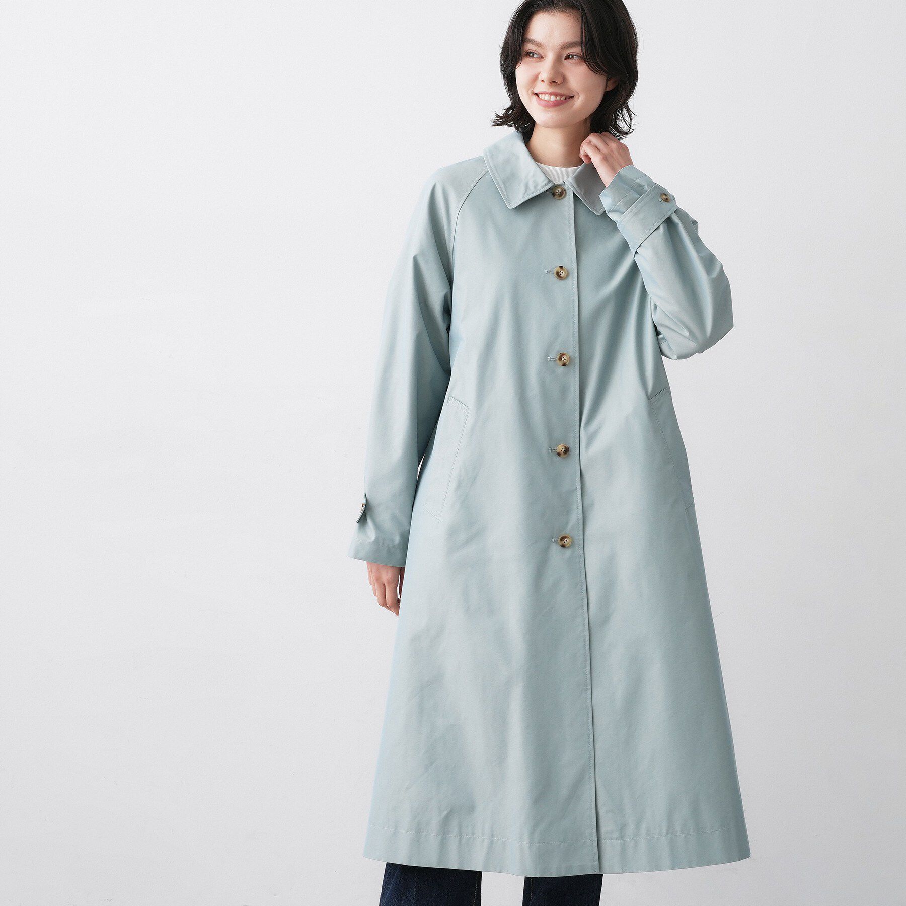 Dessin「シャンブレースプリングコート」|ステンカラーコート|