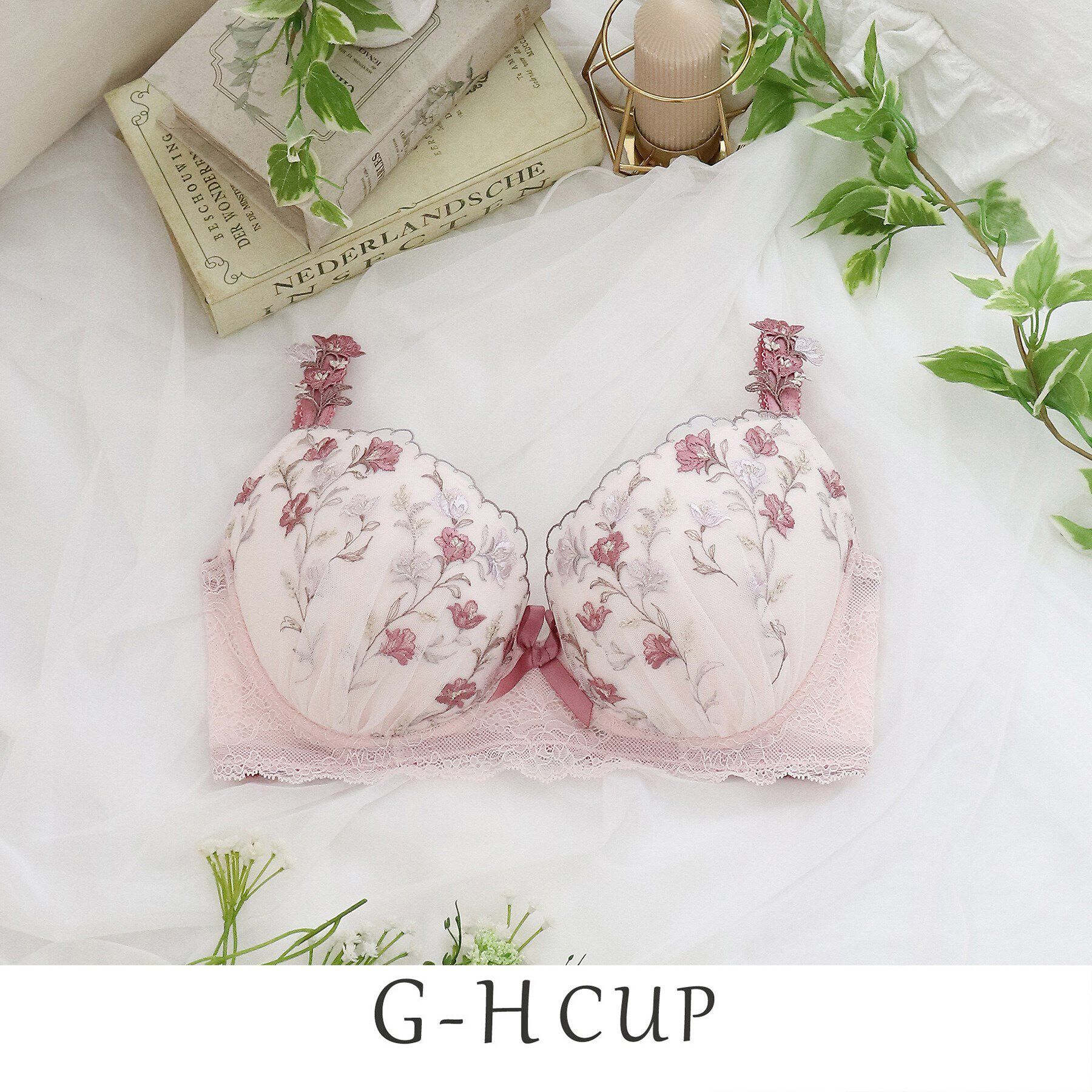 Risa Magli「リュカ ブラジャー」|インナー|ピンク(070)