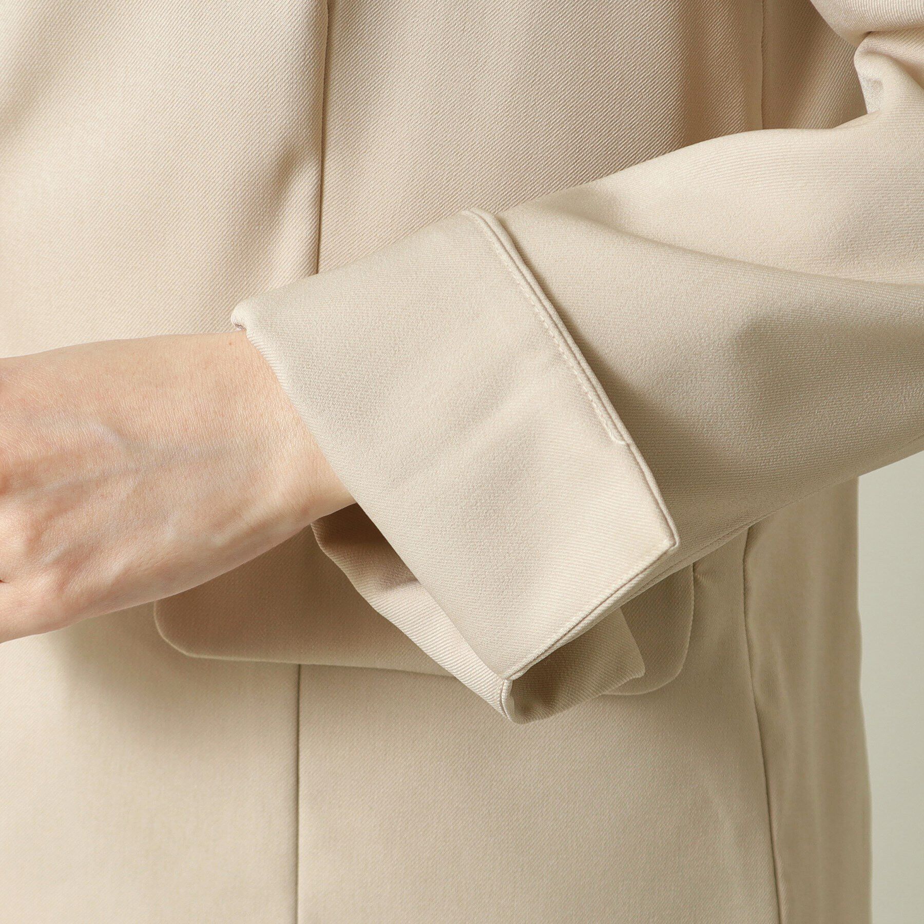 ITS&rsquo;DEMO「【通勤／手洗い可／吸水速乾】ツイルノーカラージャケット」|ノーカラージャケット|