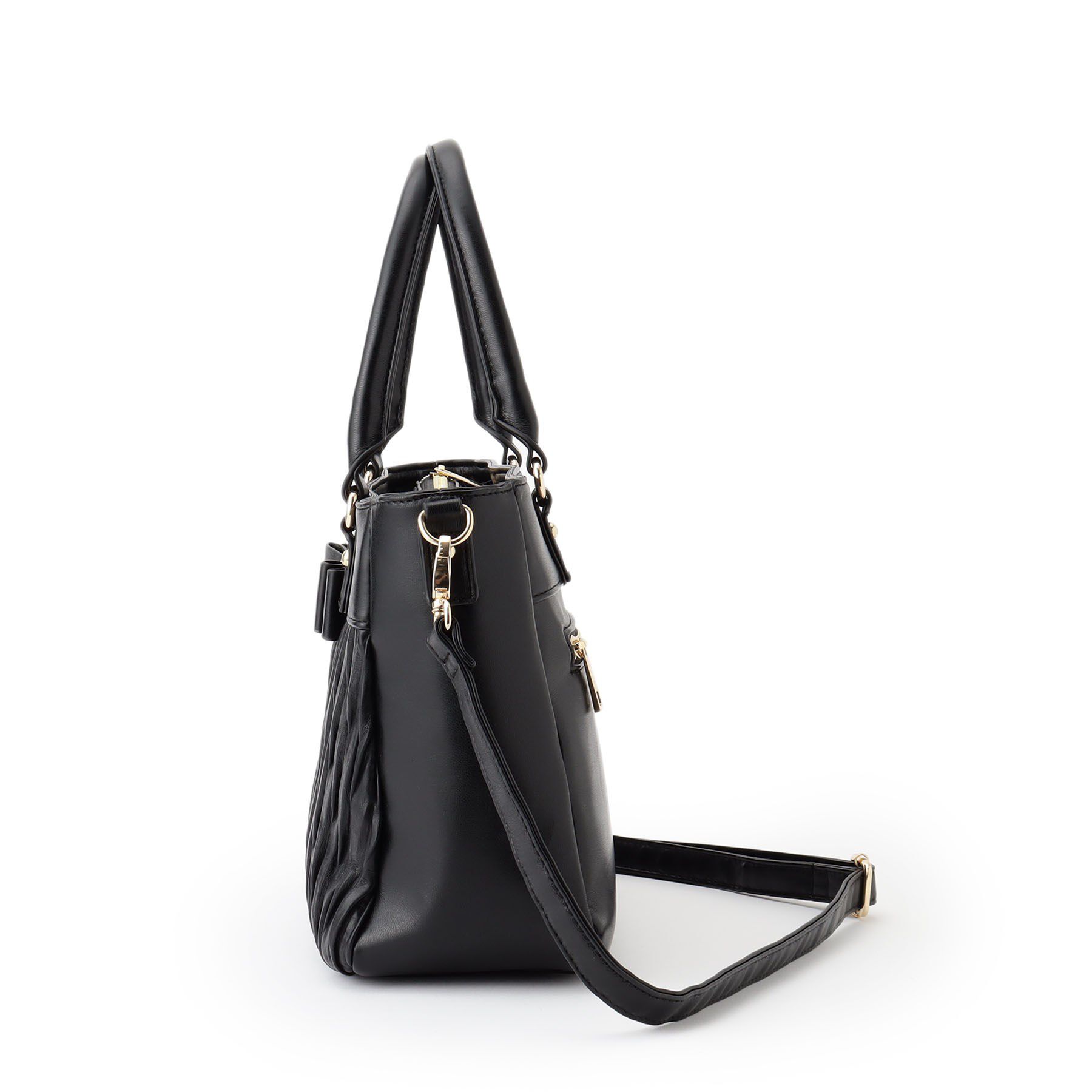 ITS&rsquo;DEMO「【2WAY】リボンプリーツミニトート」|ハンドバッグ|