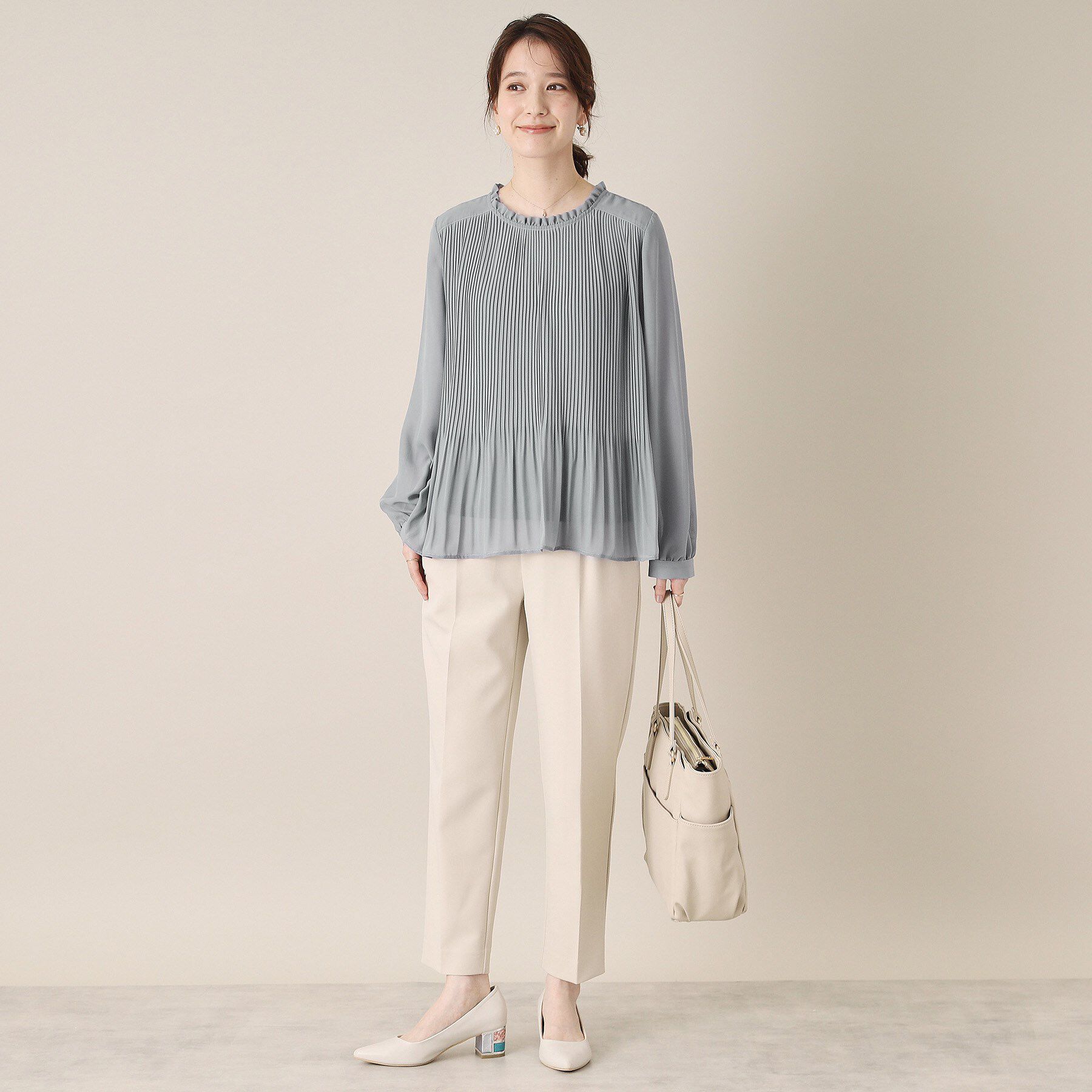 ITS&rsquo;DEMO「【通勤】プリーツブラウス」|シャツ・ブラウス|