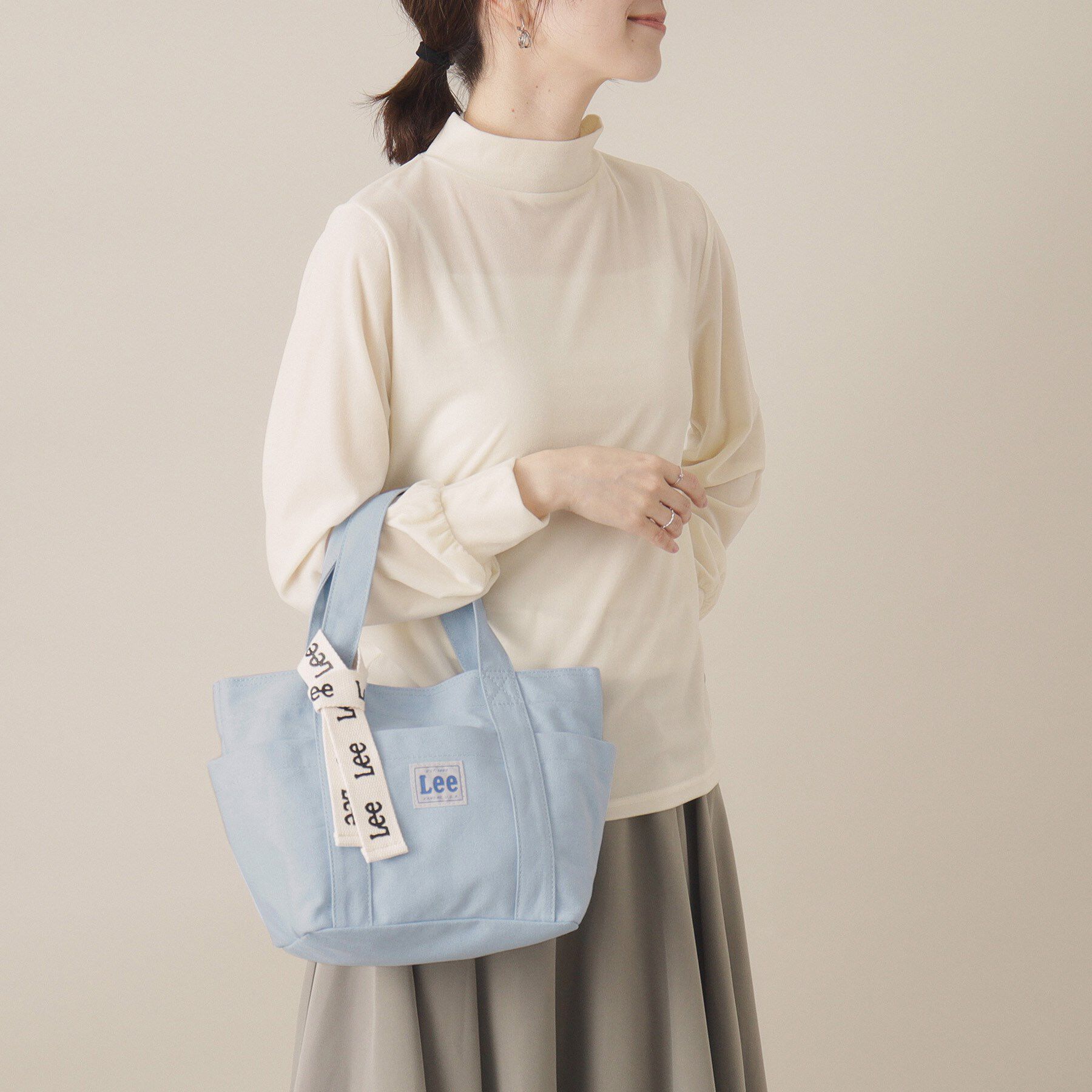 ITS&rsquo;DEMO「Leeミニトート」|ハンドバッグ|ブルー(092)