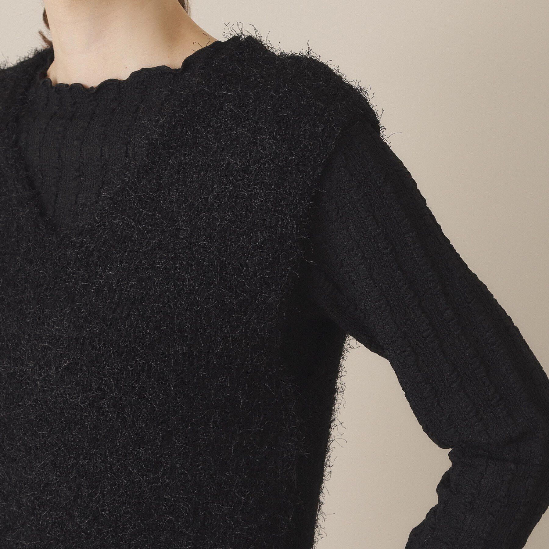 ITS&rsquo;DEMO「【手洗い可】ニット&times;チュールジレ」|ベスト・ジレ|