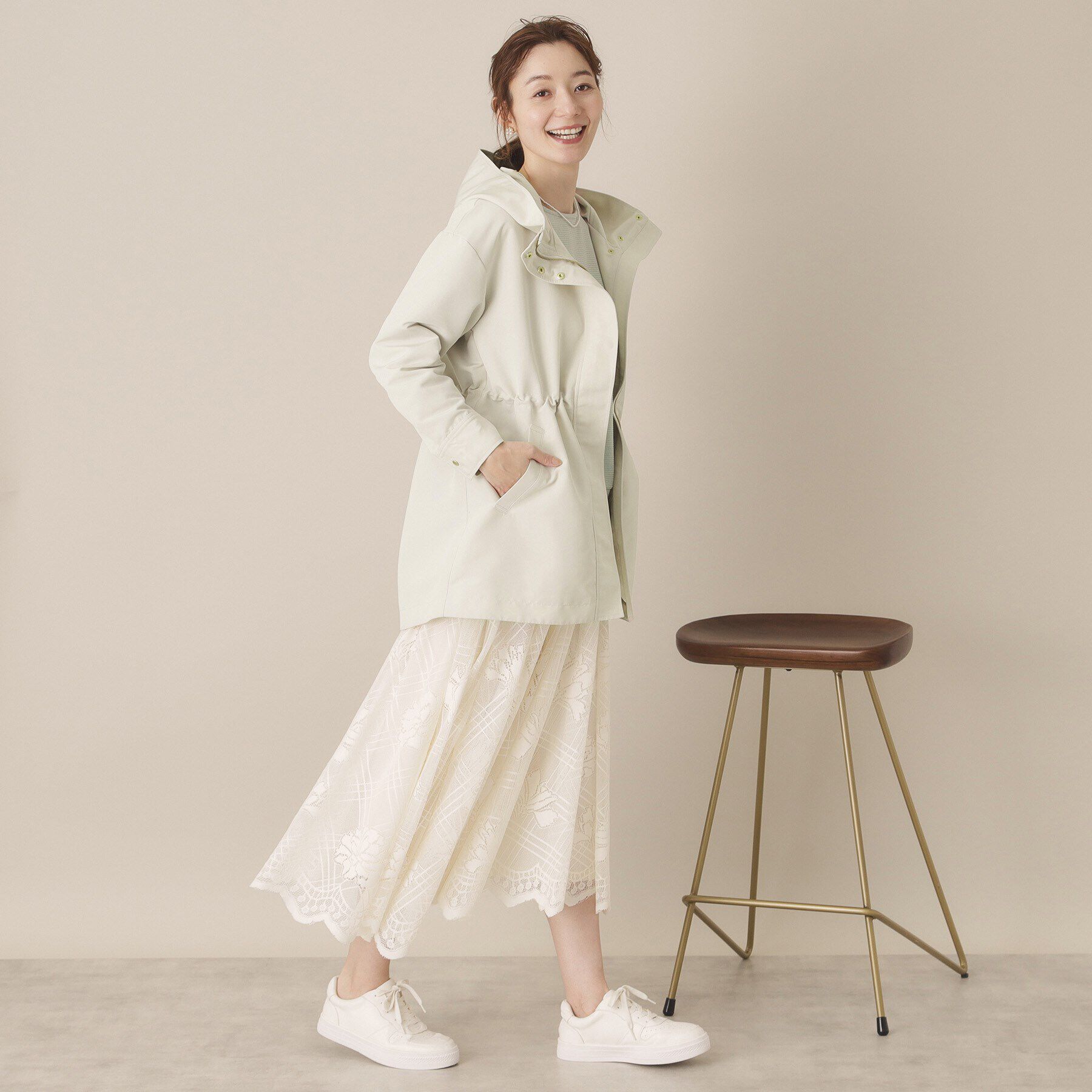 ITS&rsquo;DEMO「【花粉防止／撥水／手洗い可】ミディアム丈マウンテンパーカー」|その他|