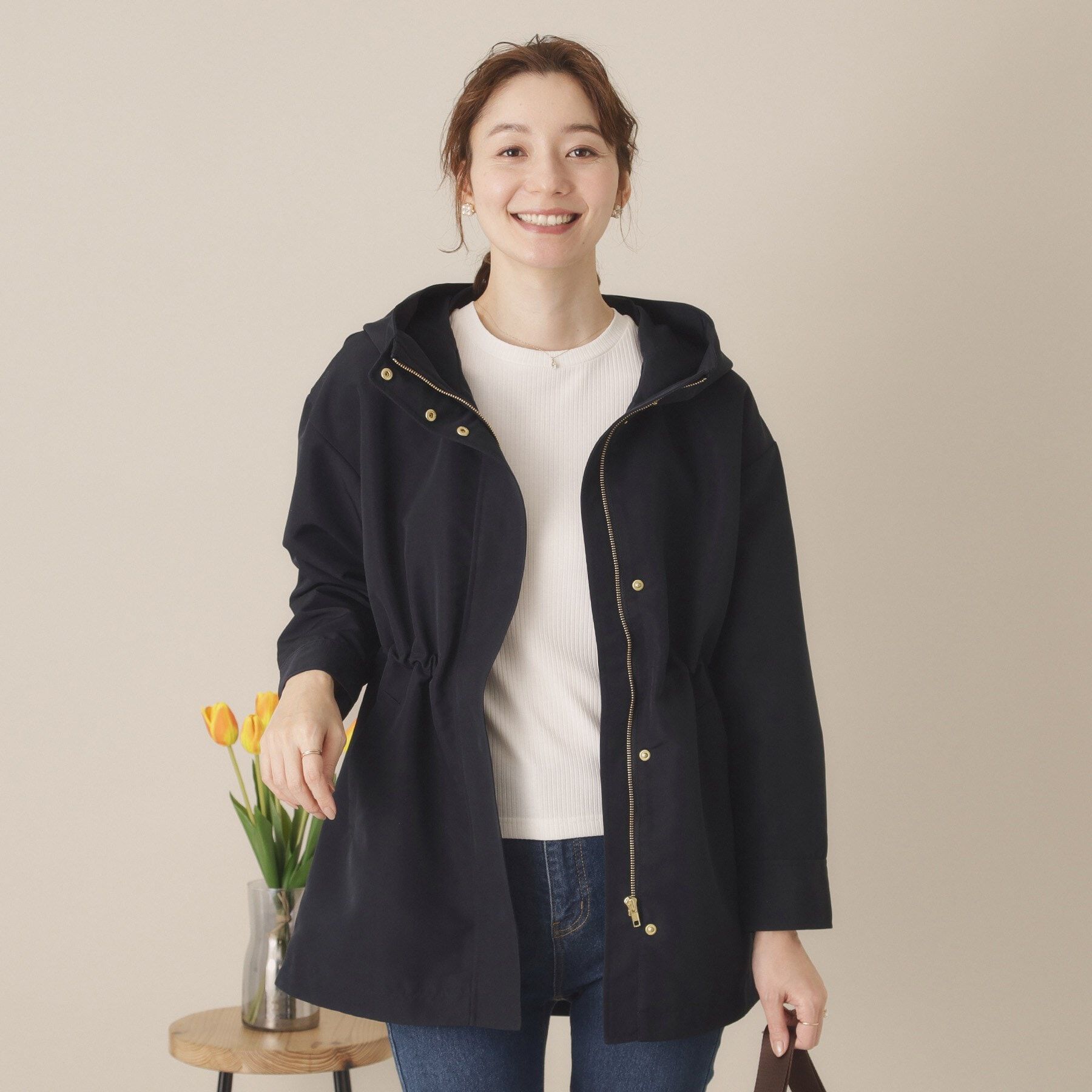 ITS&rsquo;DEMO「【花粉防止／撥水／手洗い可】ミディアム丈マウンテンパーカー」|その他|ネイビー(094)