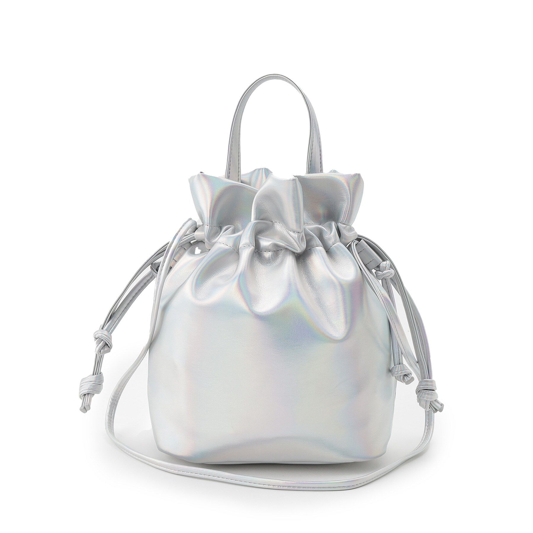 ITS&rsquo;DEMO「メタリック巾着2WAYショルダー」|ショルダー・メッセンジャー|